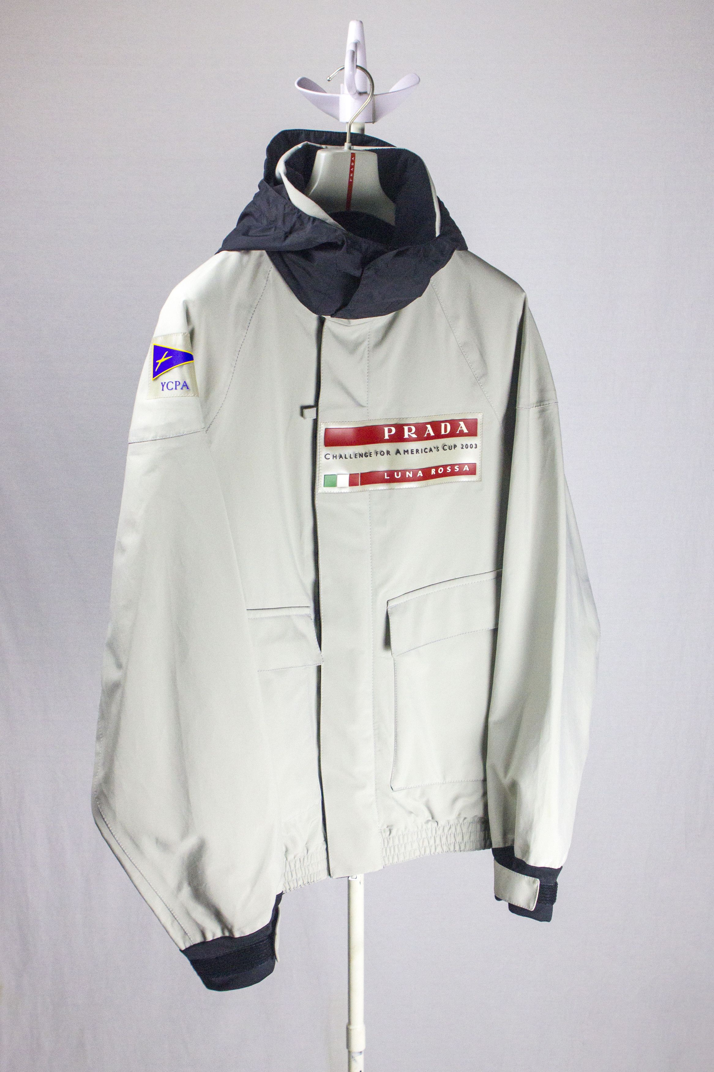 Prada Archive Prada Luna Rossa 2003 Challenge Logo Jacket | Grailed