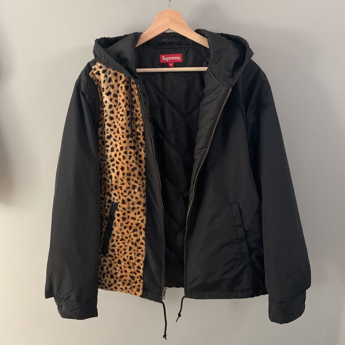 Cheetah hooded shop station jacket