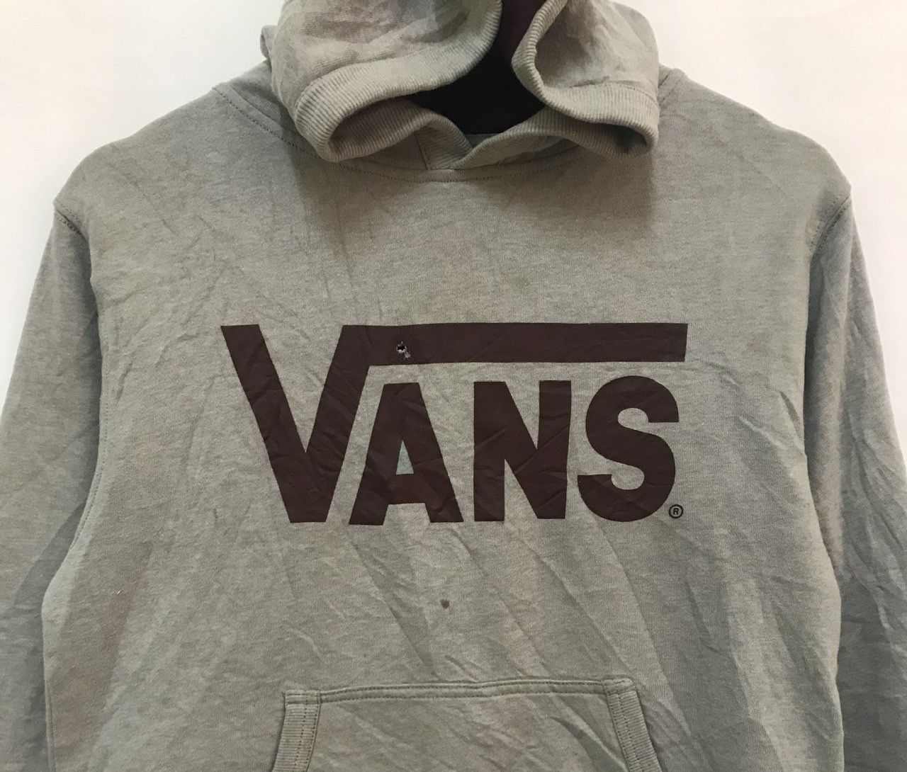 Vans Vans Big Logo Hoodie Gray Long Sleeve Sweatshirt Size US M / EU 48-50 / 2 - 2 Thumbnail
