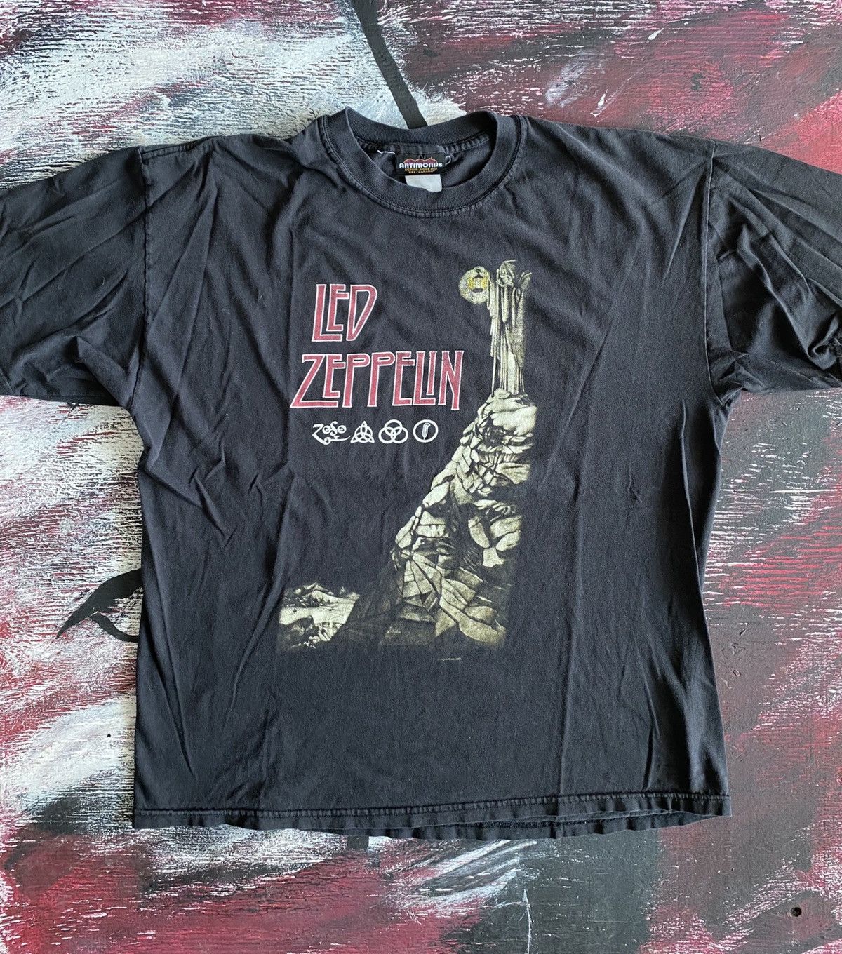 Vintage 2004 Led Zeppelin Band Artimonde Tag T Shirt | Grailed