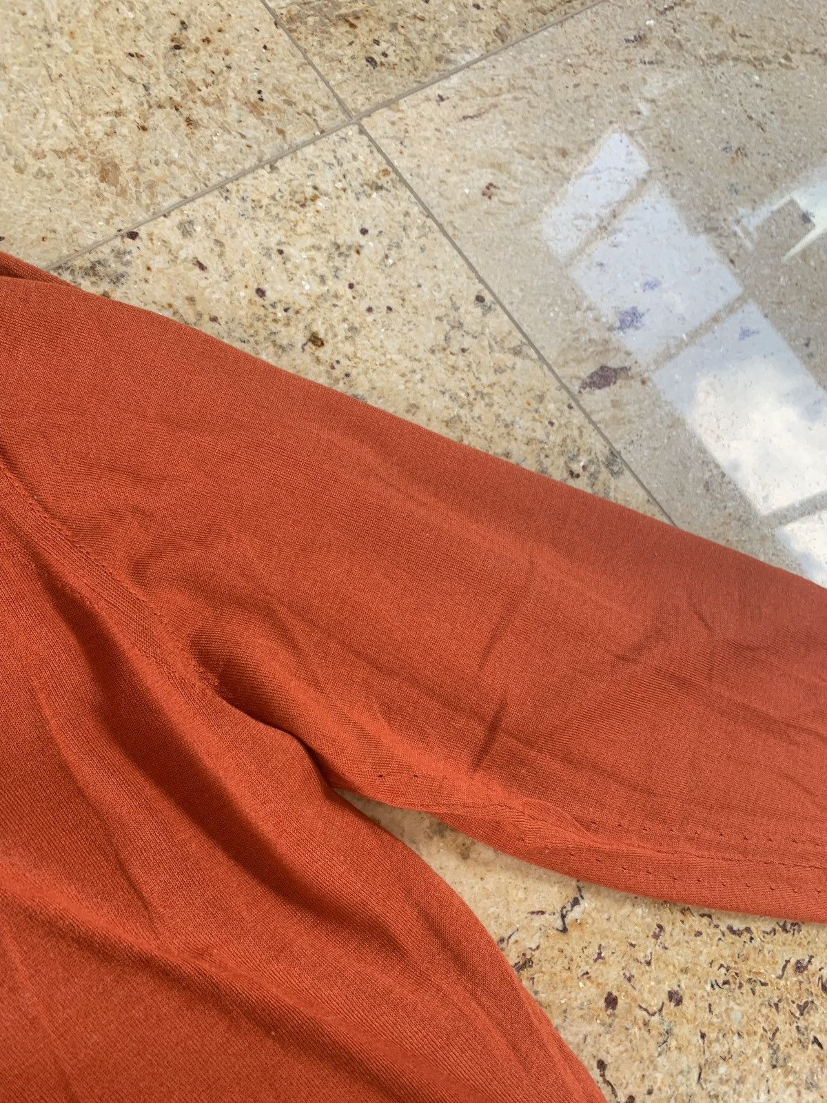 Yves Saint Laurent YSL V Neck Cashmere & Silk Knitwear in Hermes Size US XL / EU 56 / 4 - 15 Thumbnail