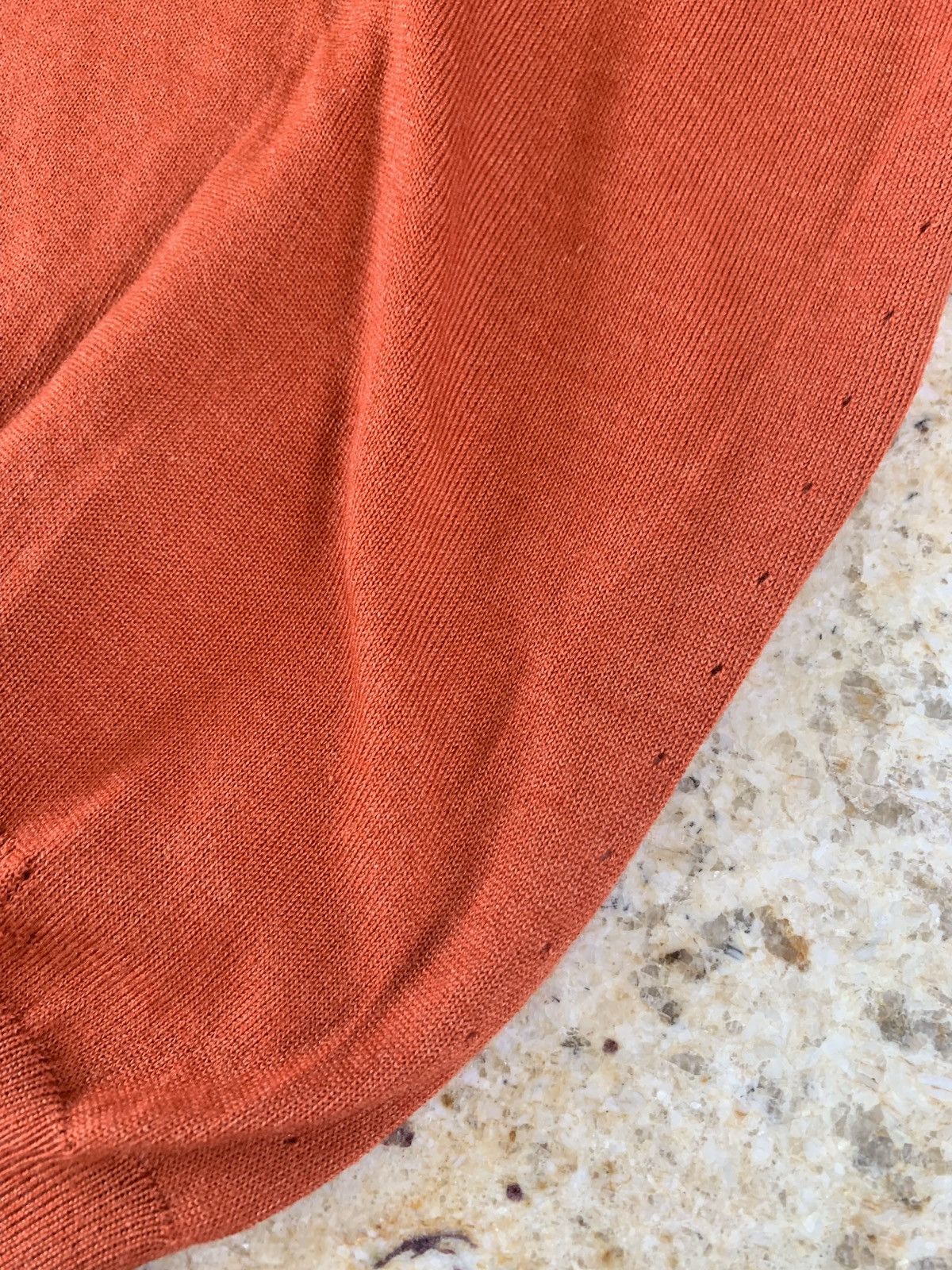 Yves Saint Laurent YSL V Neck Cashmere & Silk Knitwear in Hermes Size US XL / EU 56 / 4 - 5 Thumbnail