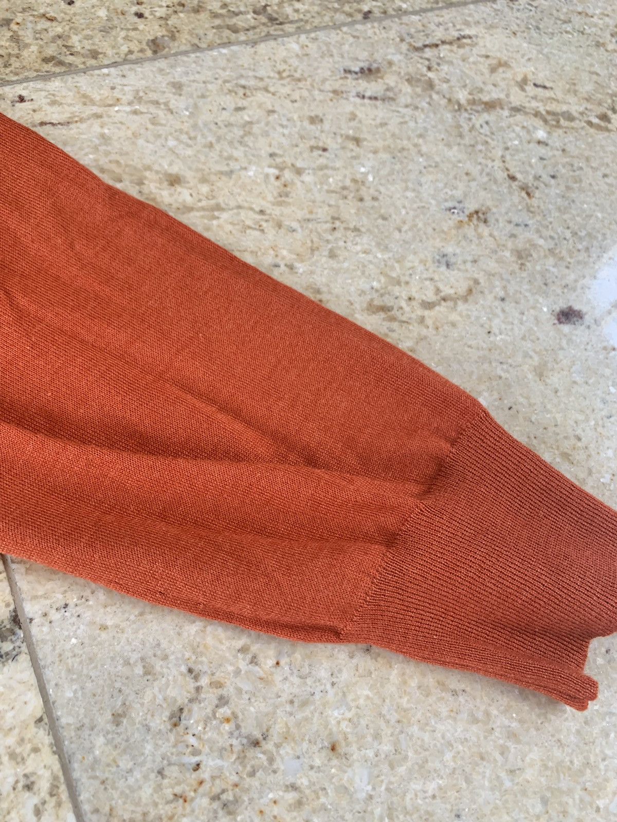 Yves Saint Laurent YSL V Neck Cashmere & Silk Knitwear in Hermes Size US XL / EU 56 / 4 - 9 Thumbnail