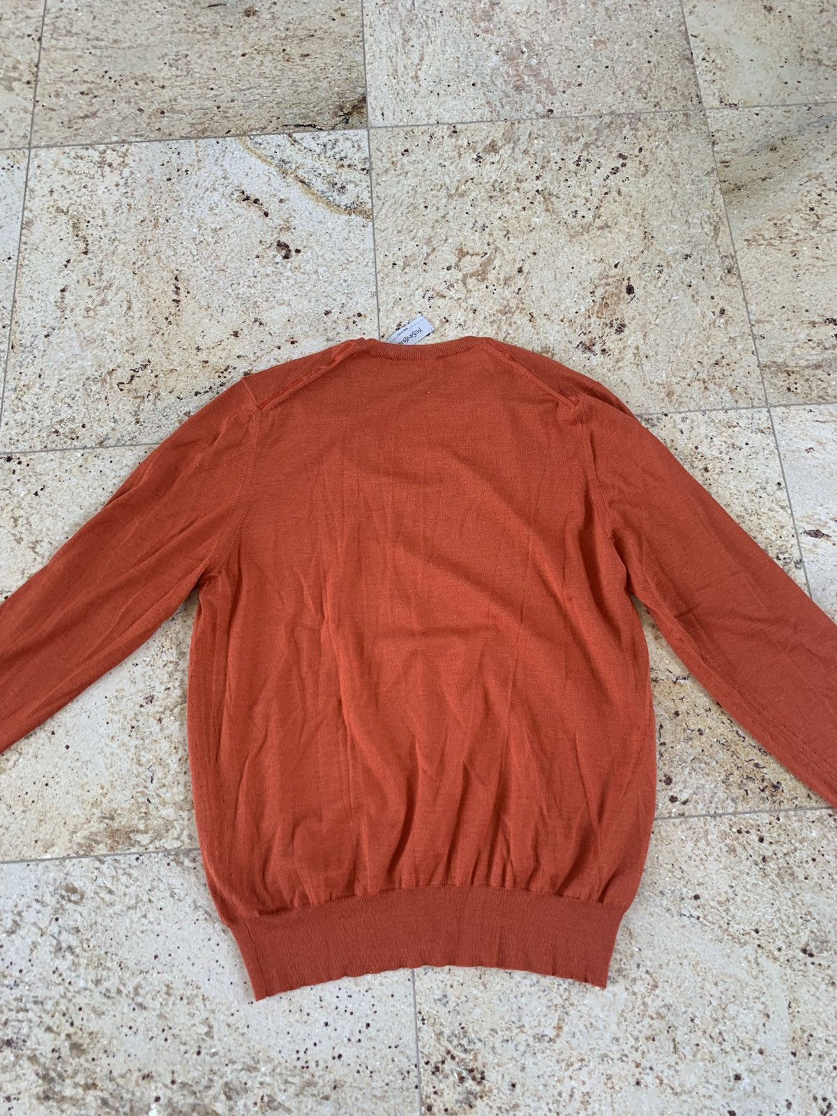 Yves Saint Laurent YSL V Neck Cashmere & Silk Knitwear in Hermes Size US XL / EU 56 / 4 - 14 Thumbnail