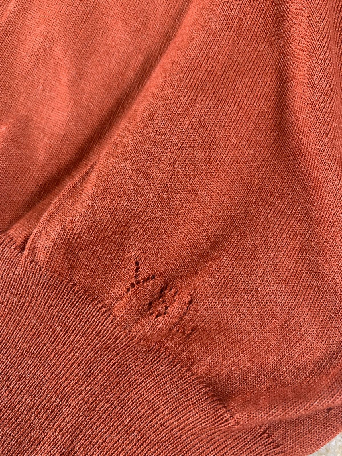 Yves Saint Laurent YSL V Neck Cashmere & Silk Knitwear in Hermes Size US XL / EU 56 / 4 - 8 Thumbnail