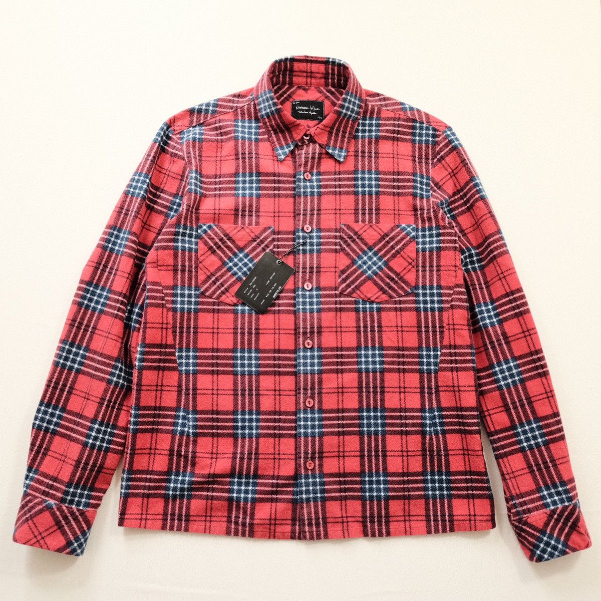 Number (N)ine × Takahiromiyashita The Soloist. Axl Rose Red plaid
