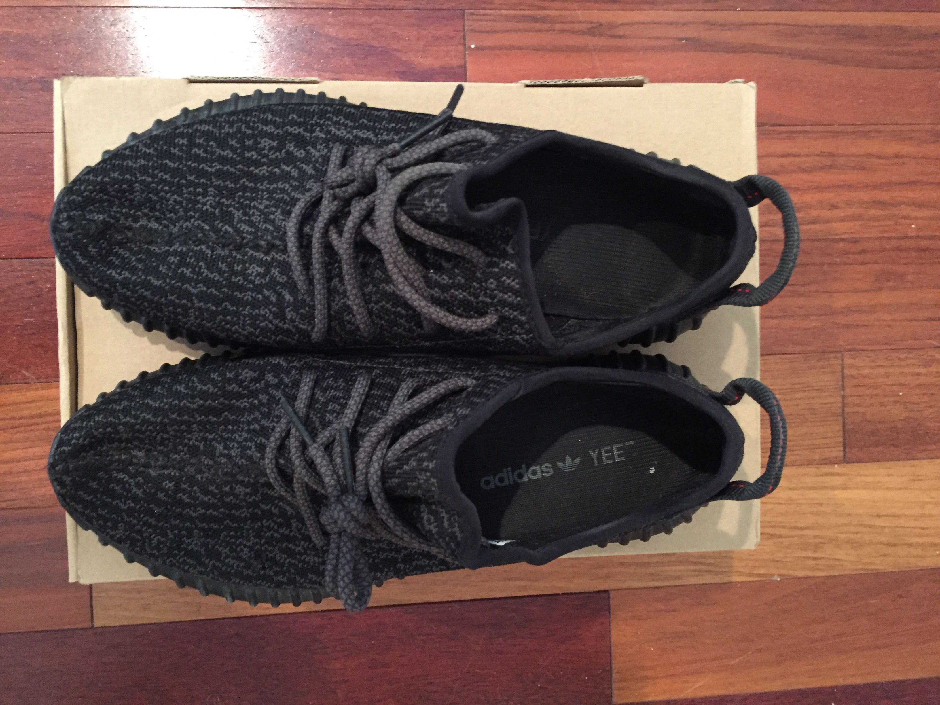 Adidas Boost 350 Pirate Black Size US 10 / EU 43 - 4 Thumbnail
