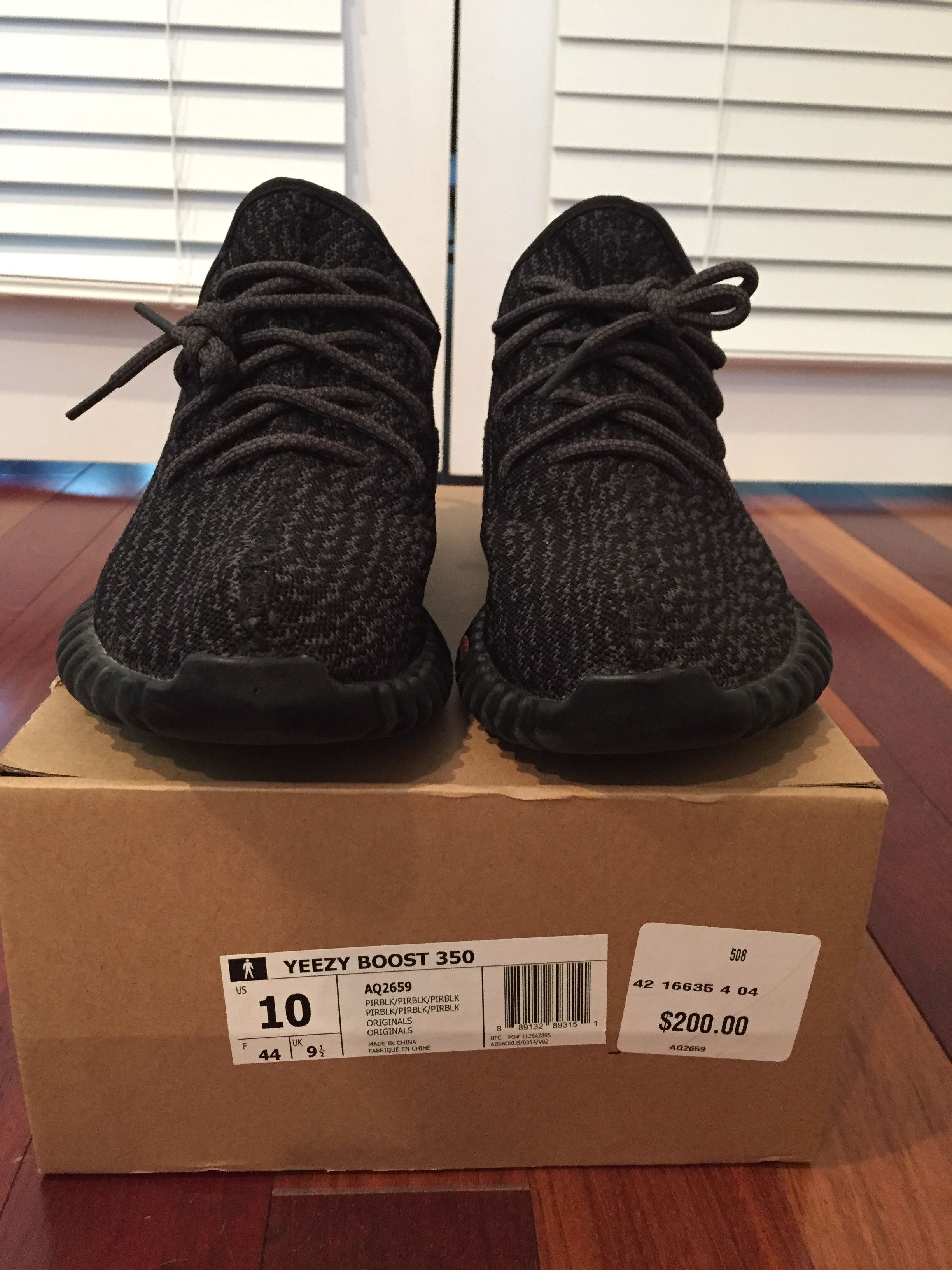 Adidas Boost 350 Pirate Black Size US 10 / EU 43 - 5 Thumbnail