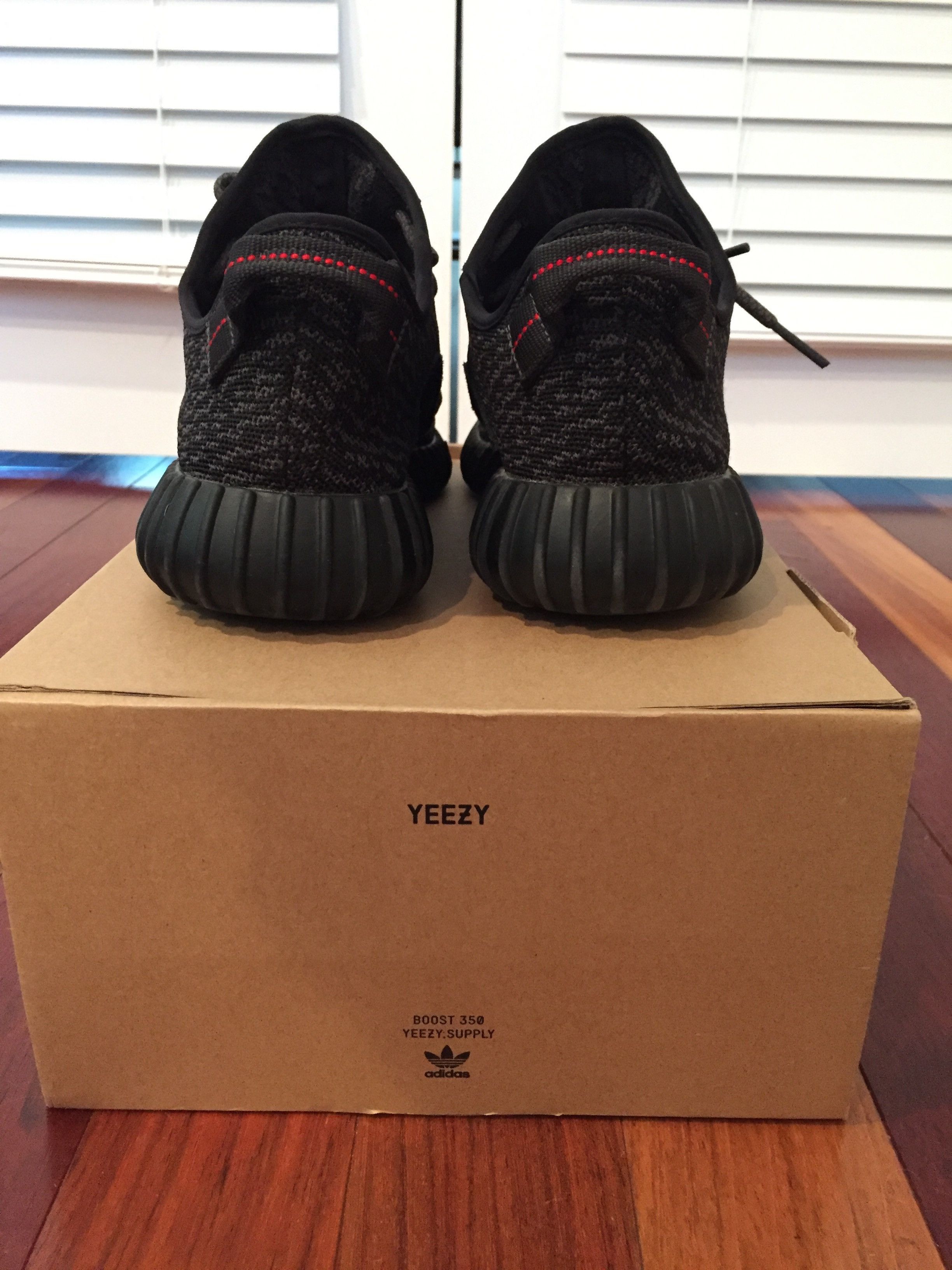 Adidas Boost 350 Pirate Black Size US 10 / EU 43 - 3 Thumbnail