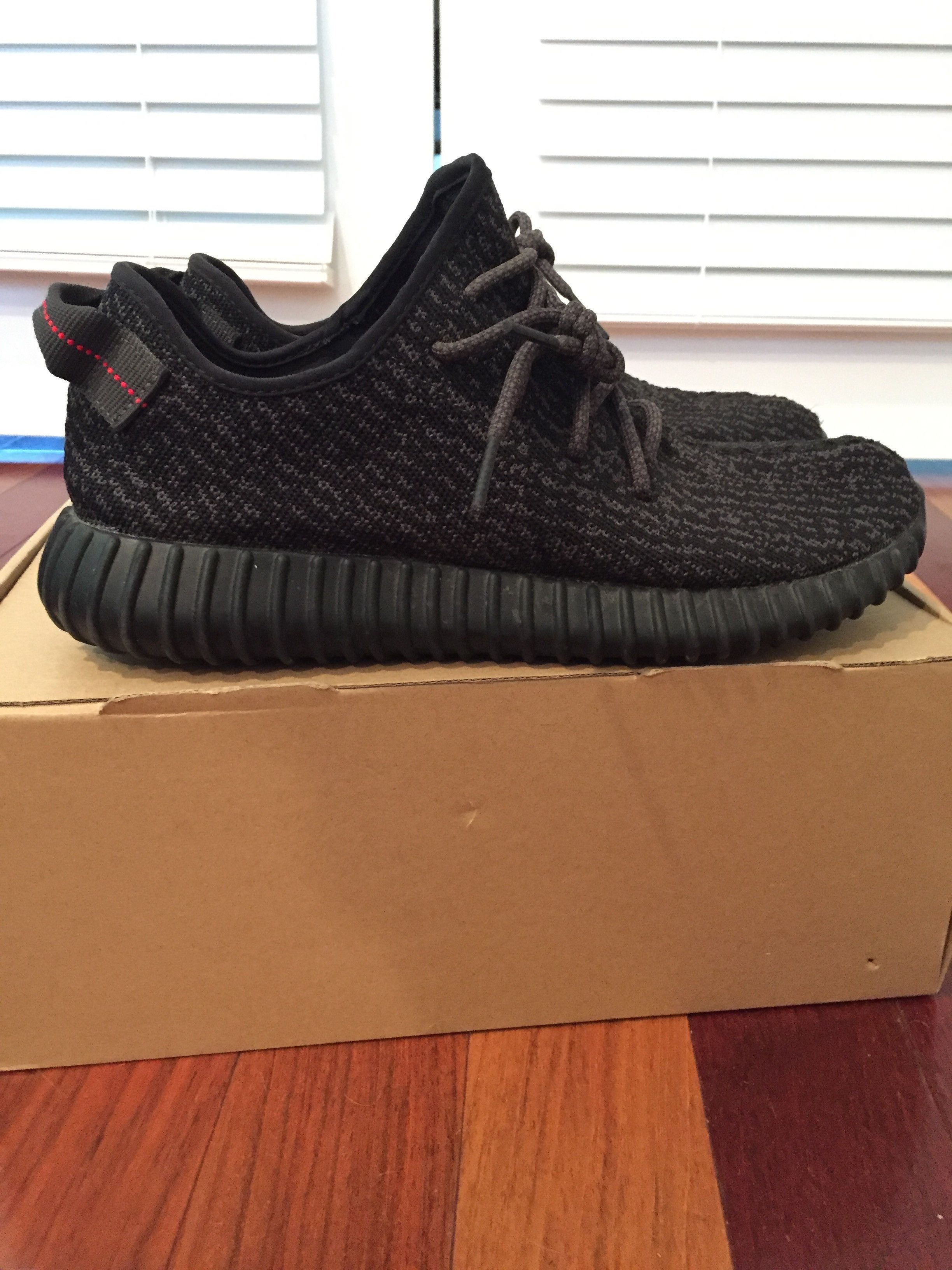 Adidas Boost 350 Pirate Black Size US 10 / EU 43 - 1 Thumbnail