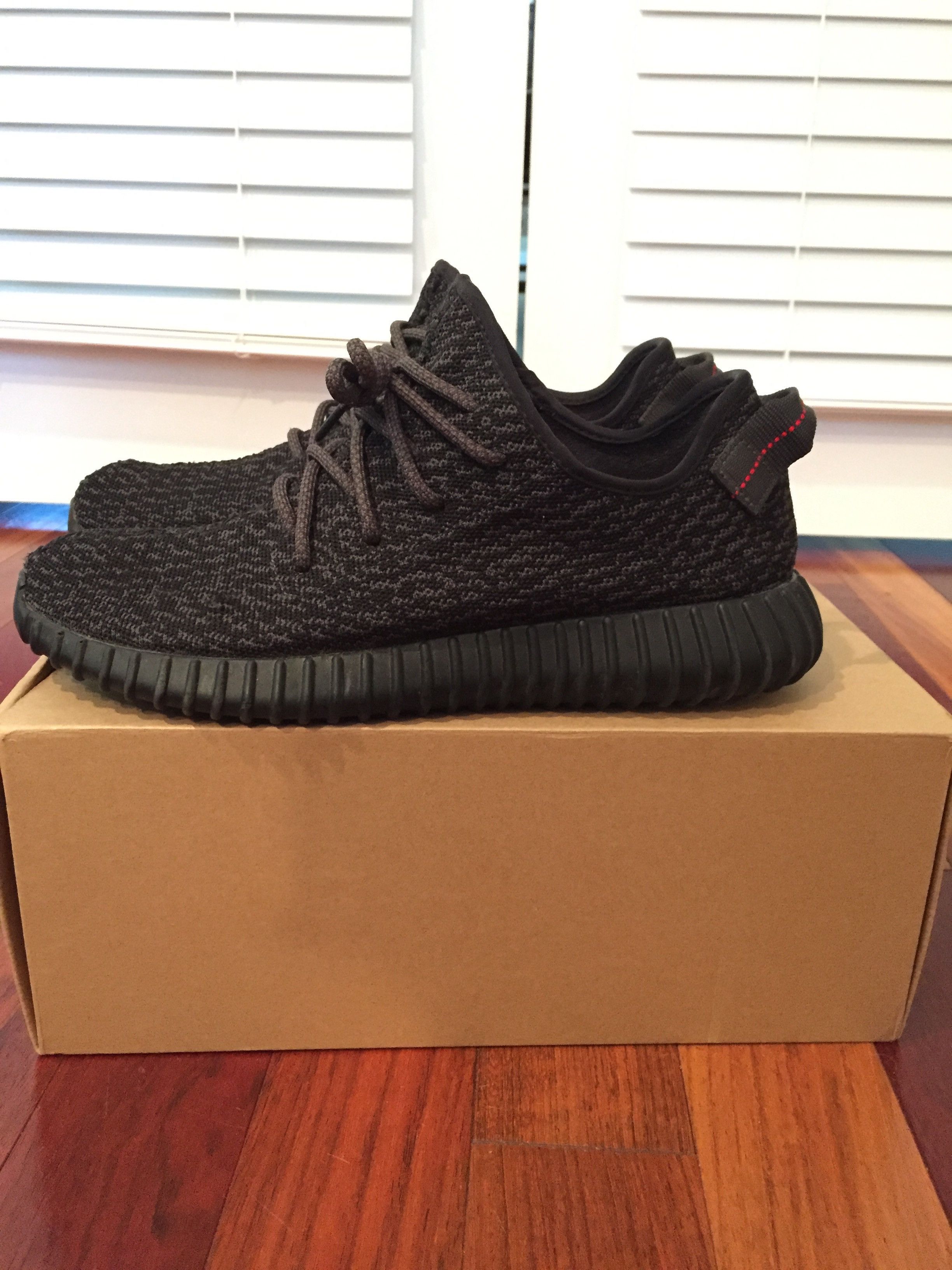 Adidas Boost 350 Pirate Black Size US 10 / EU 43 - 2 Thumbnail
