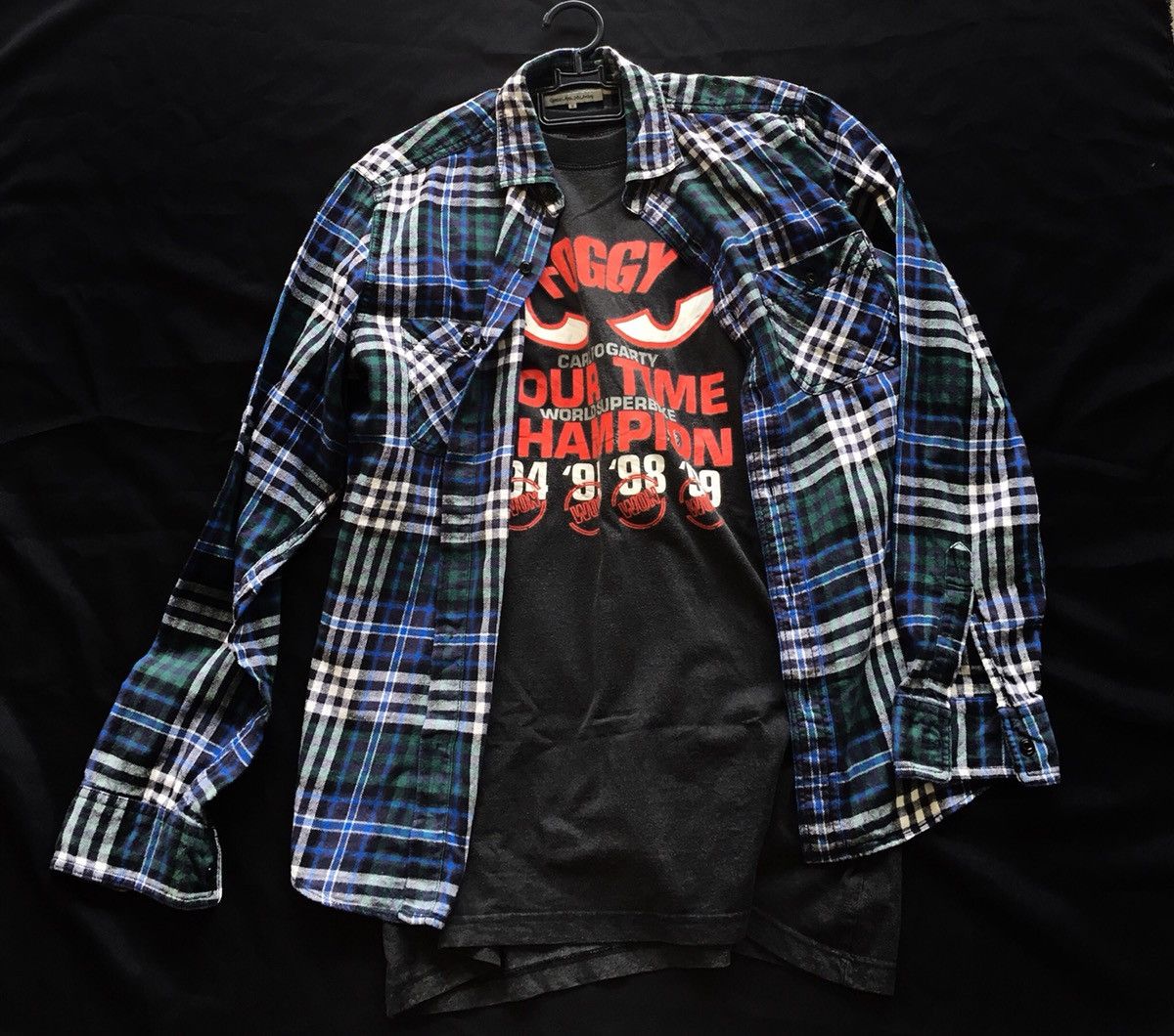 Vintage 90s Flannel Plaid Travis Scott Style