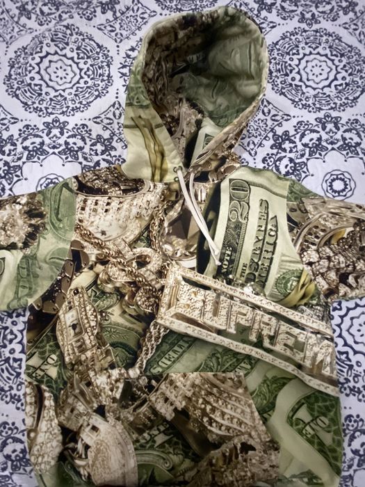 Supreme Supreme Bling Hooded Sweatshirt M | Grailed