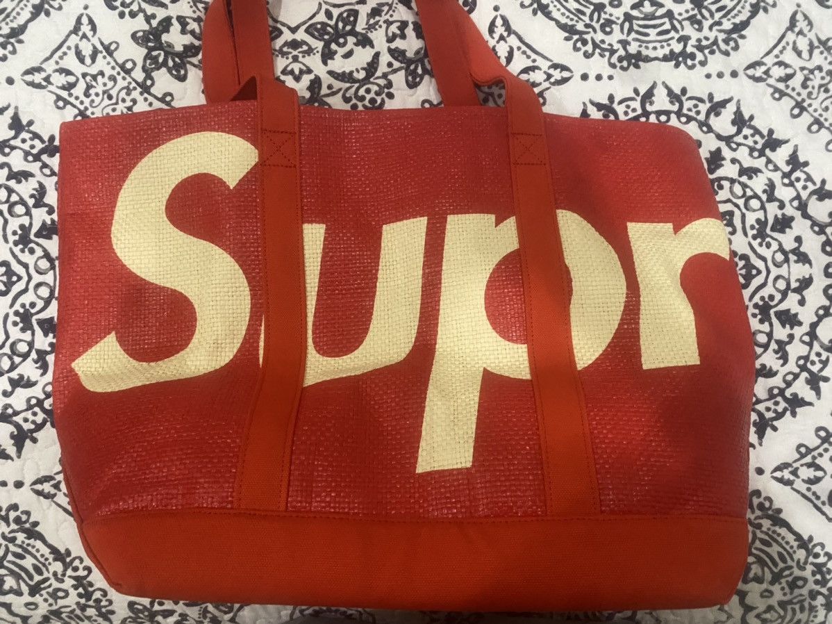 wholesale USA online store Supreme Raffia Tote Red (SS20) | www