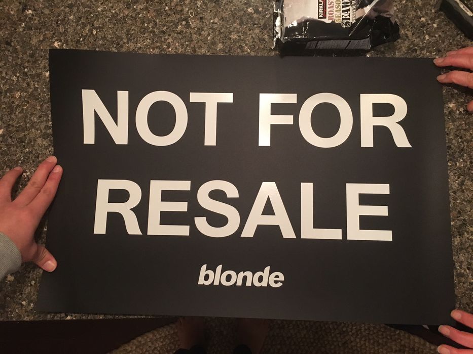 有名なブランド フランク・オーシャン blond NOT FOR RESALEポスター 