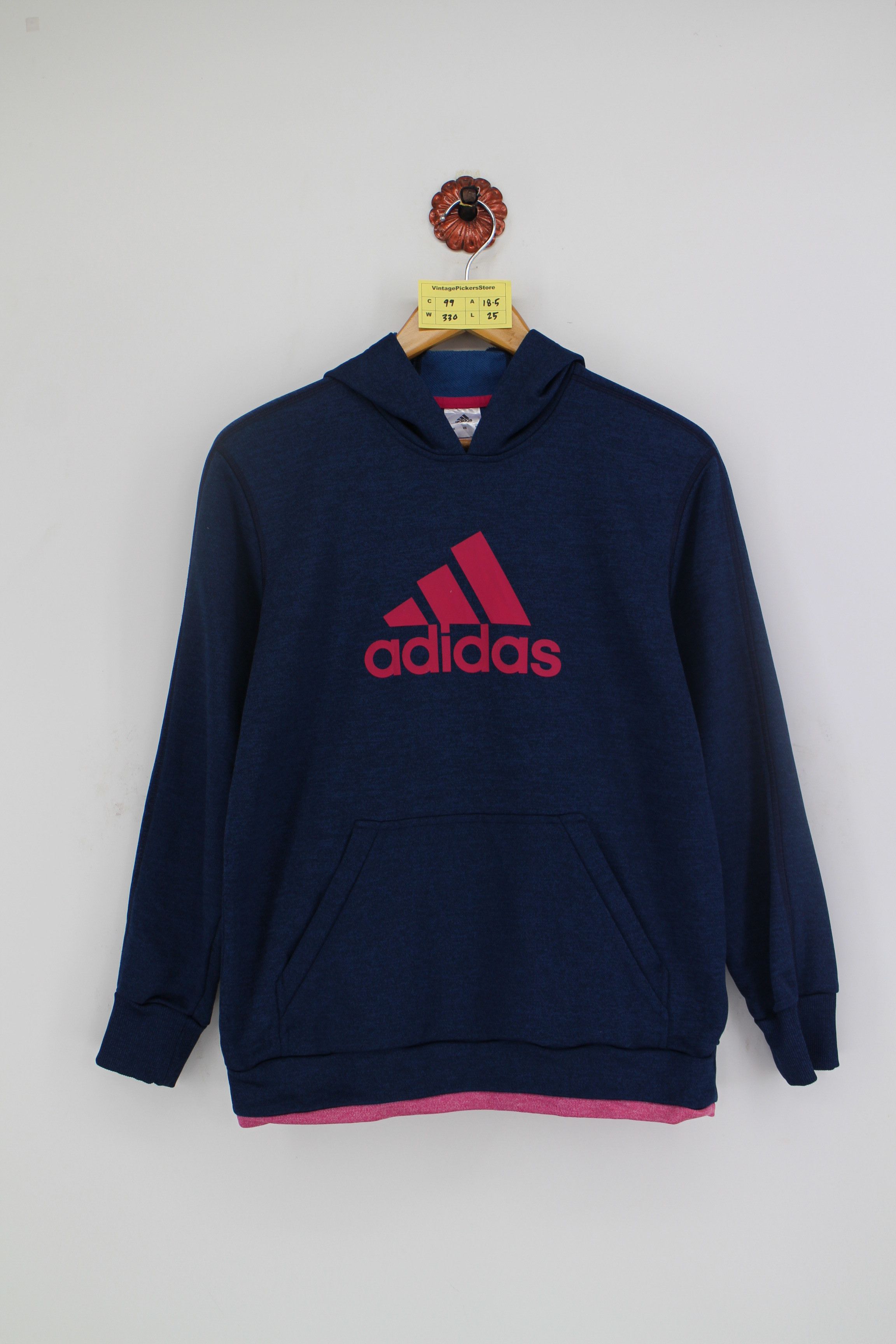 Vintage 90s ADIDAS Equipment Pullover Hoodie Women Size S