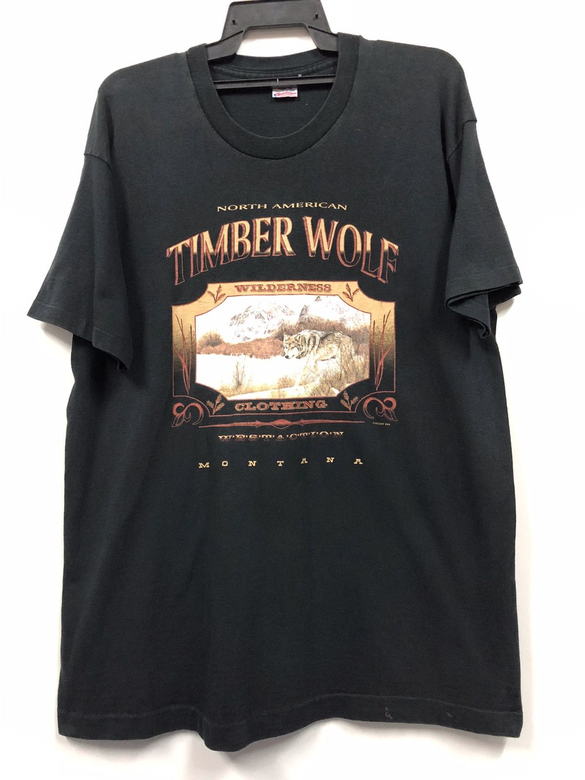 Vintage 90s Timber Wolf Montana T Shirt