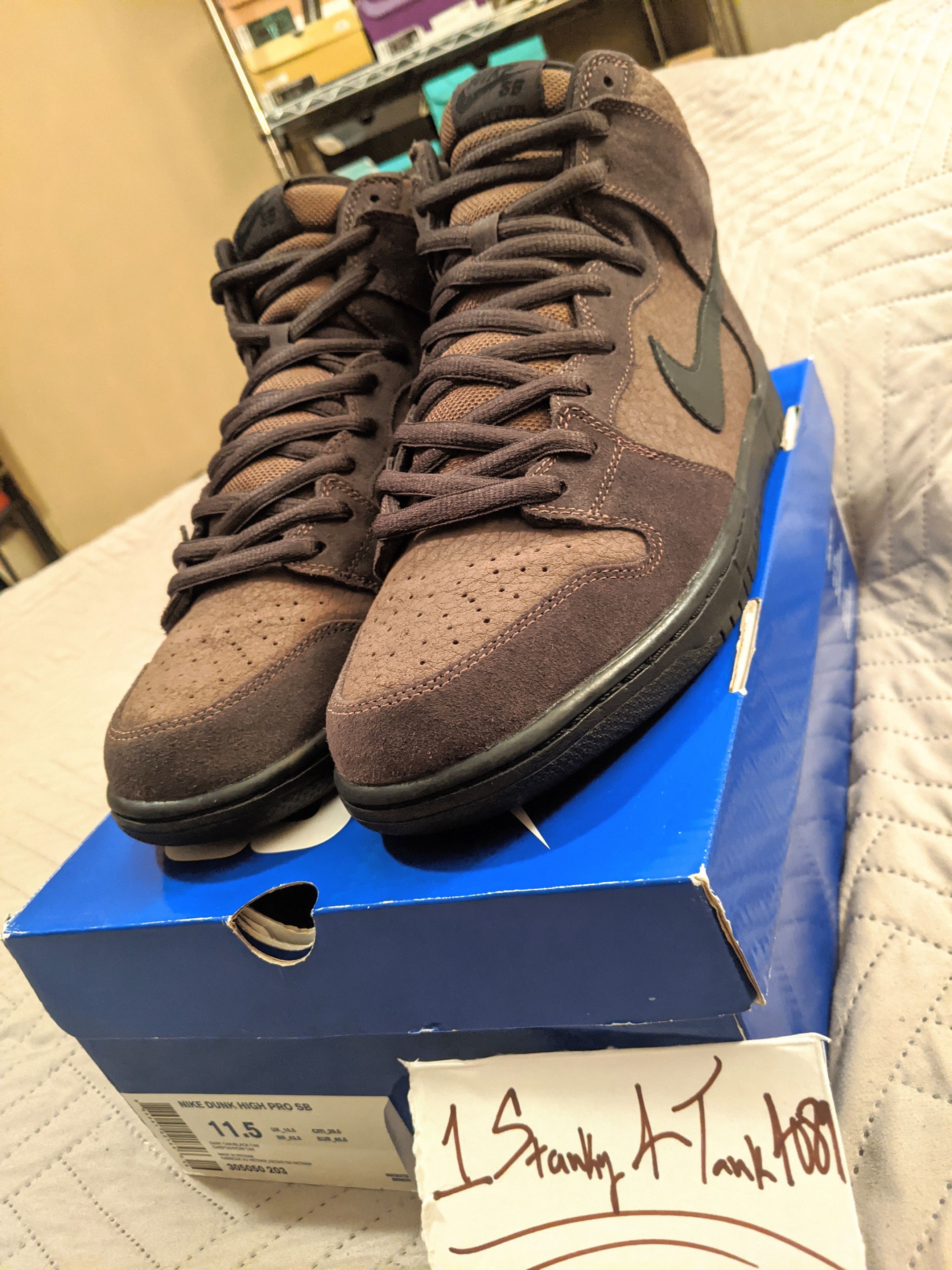 Nike 2011 NIKE DUNK HIGH PRO SB - DARK OAK/BLACK TAR