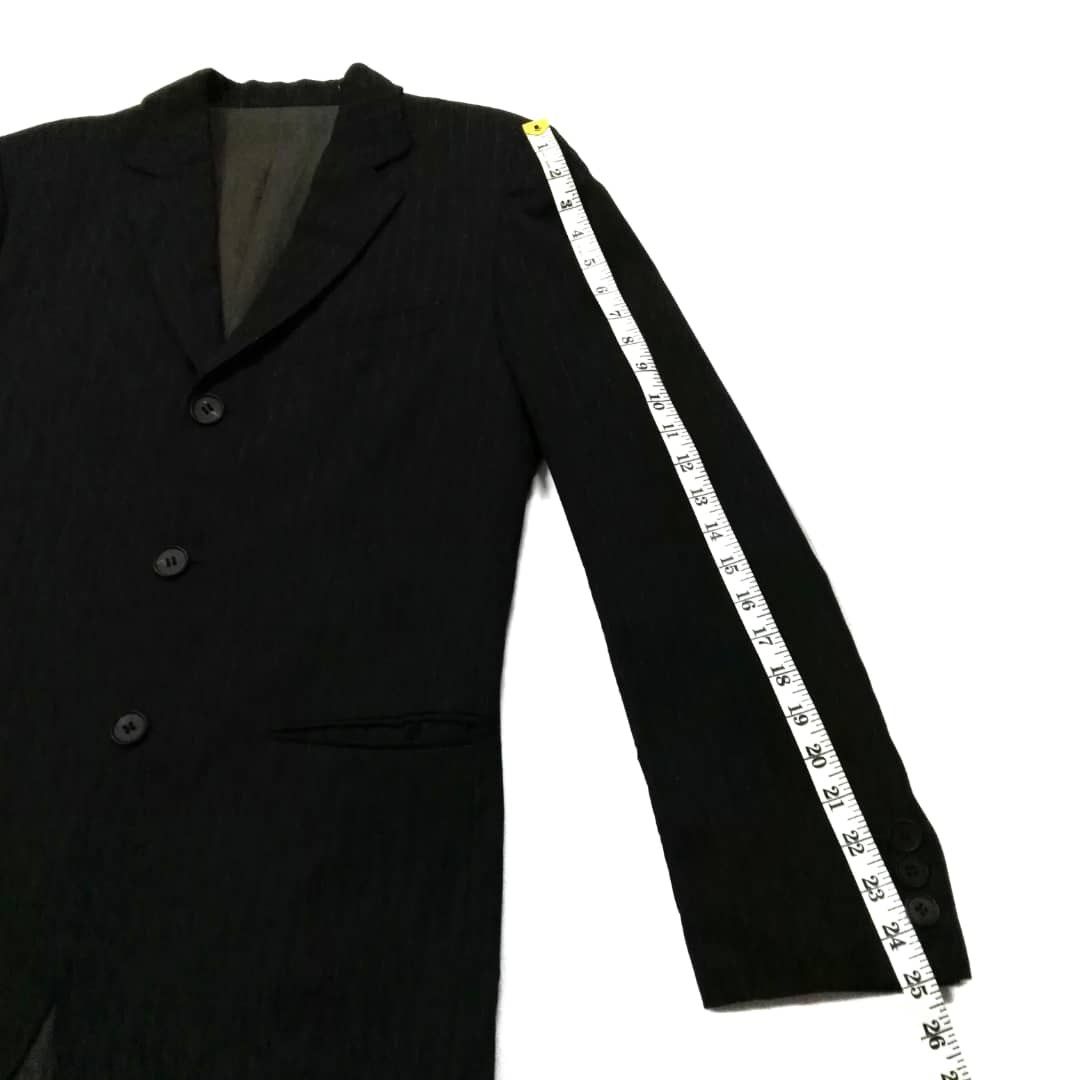 Jean Paul Gaultier Jean Paul Gaultier black striped blazer Size 50R - 8 Thumbnail