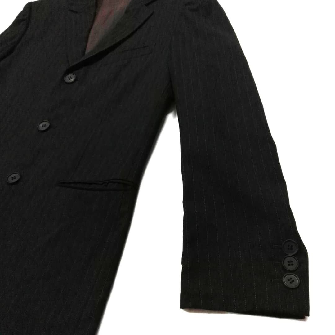 Jean Paul Gaultier Jean Paul Gaultier black striped blazer Size 50R - 7 Thumbnail