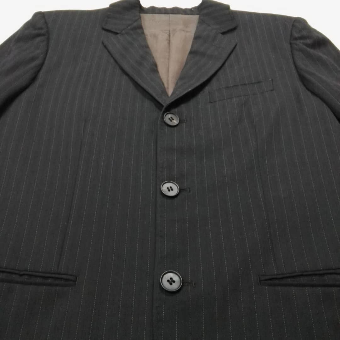 Jean Paul Gaultier Jean Paul Gaultier black striped blazer Size 50R - 4 Thumbnail