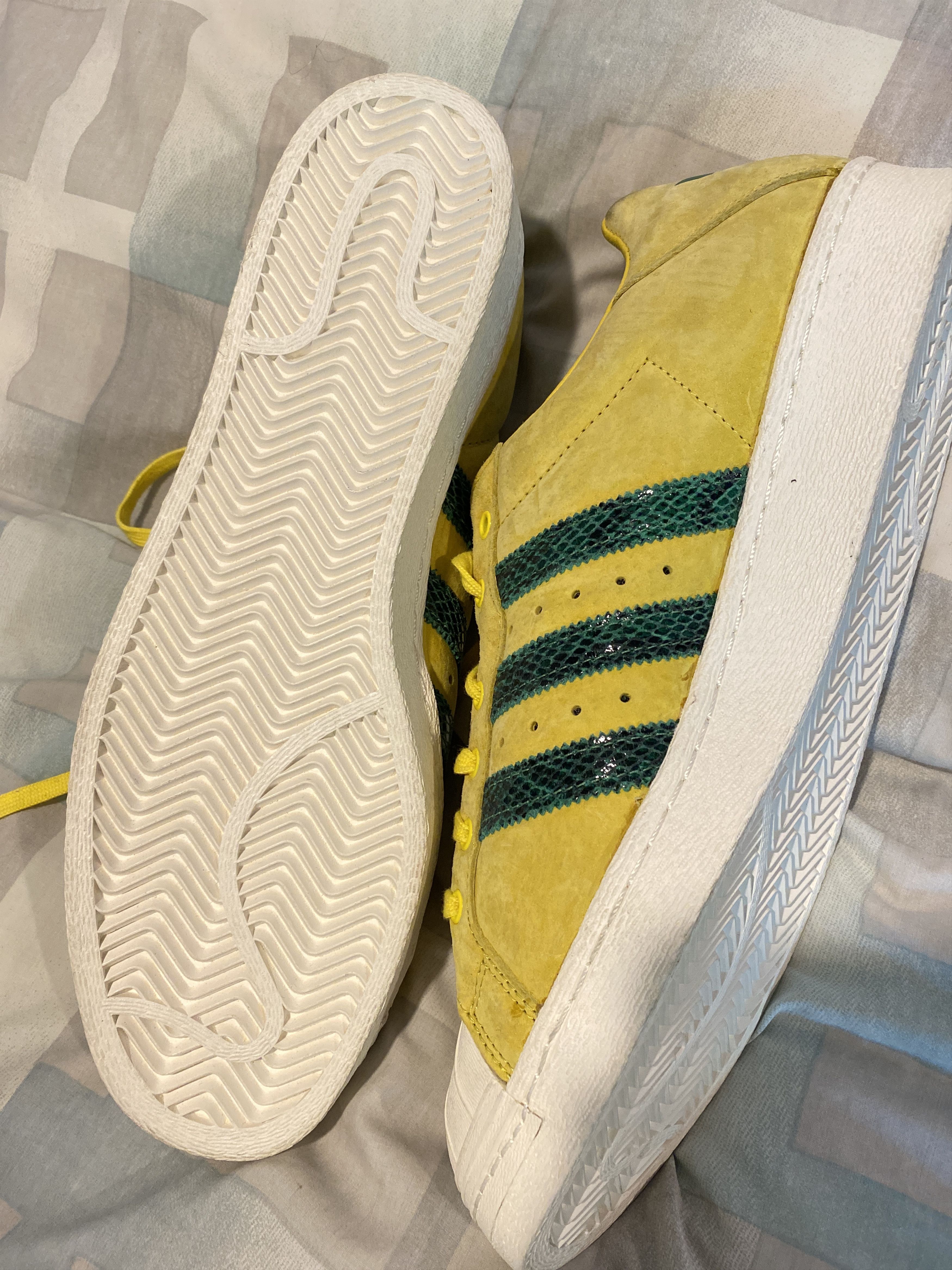 Adidas Run DMC x Ultrastar 80s Yellow Green Core White Grailed