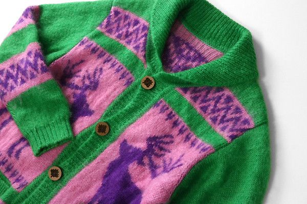 Comme des Garcons Ganryu CdG A/W 2011 loose mohair patterned cardigan Size US L / EU 52-54 / 3 - 3 Thumbnail