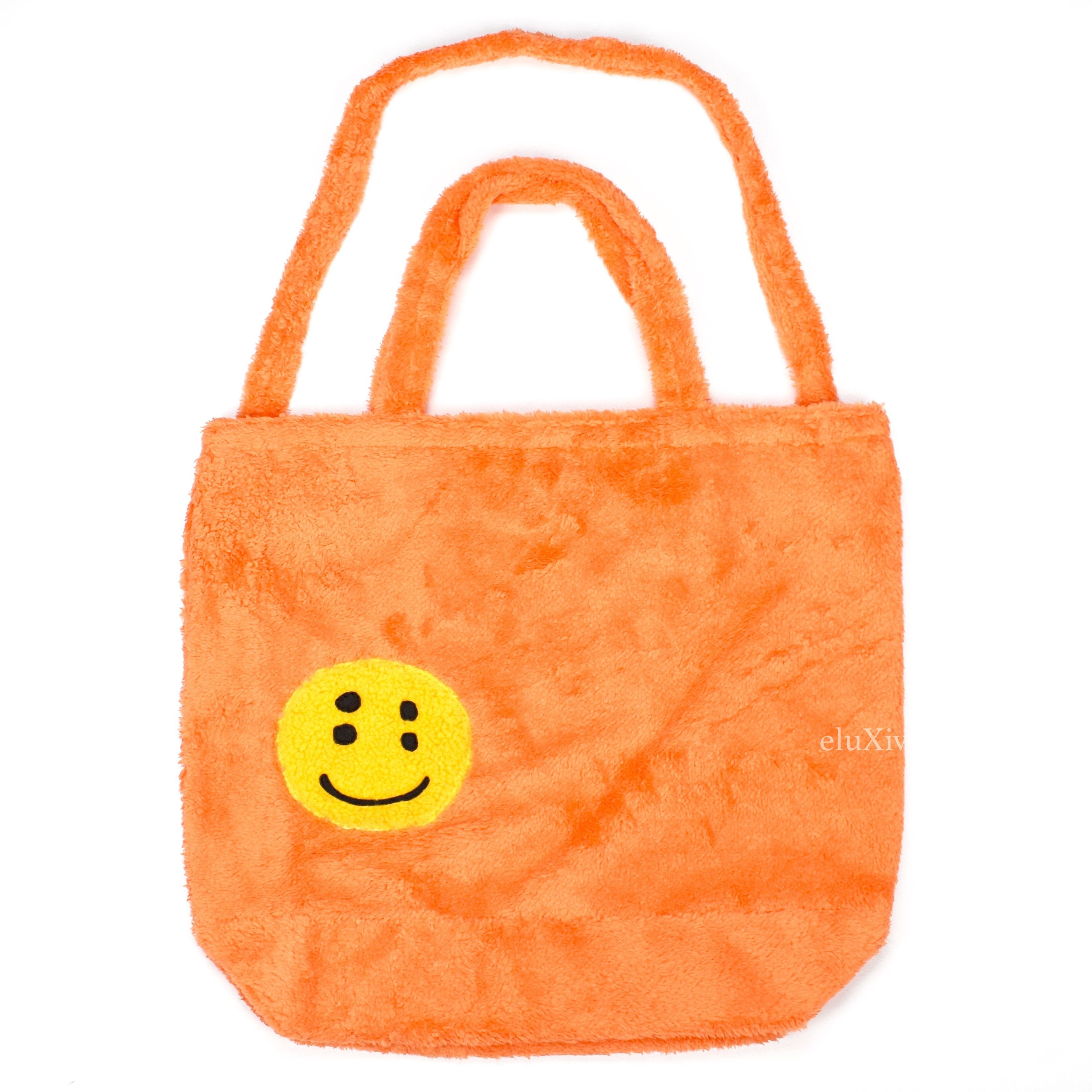 Cactus Plant Flea Market Smiley Face Fur Tote Bag Orange DS Grailed