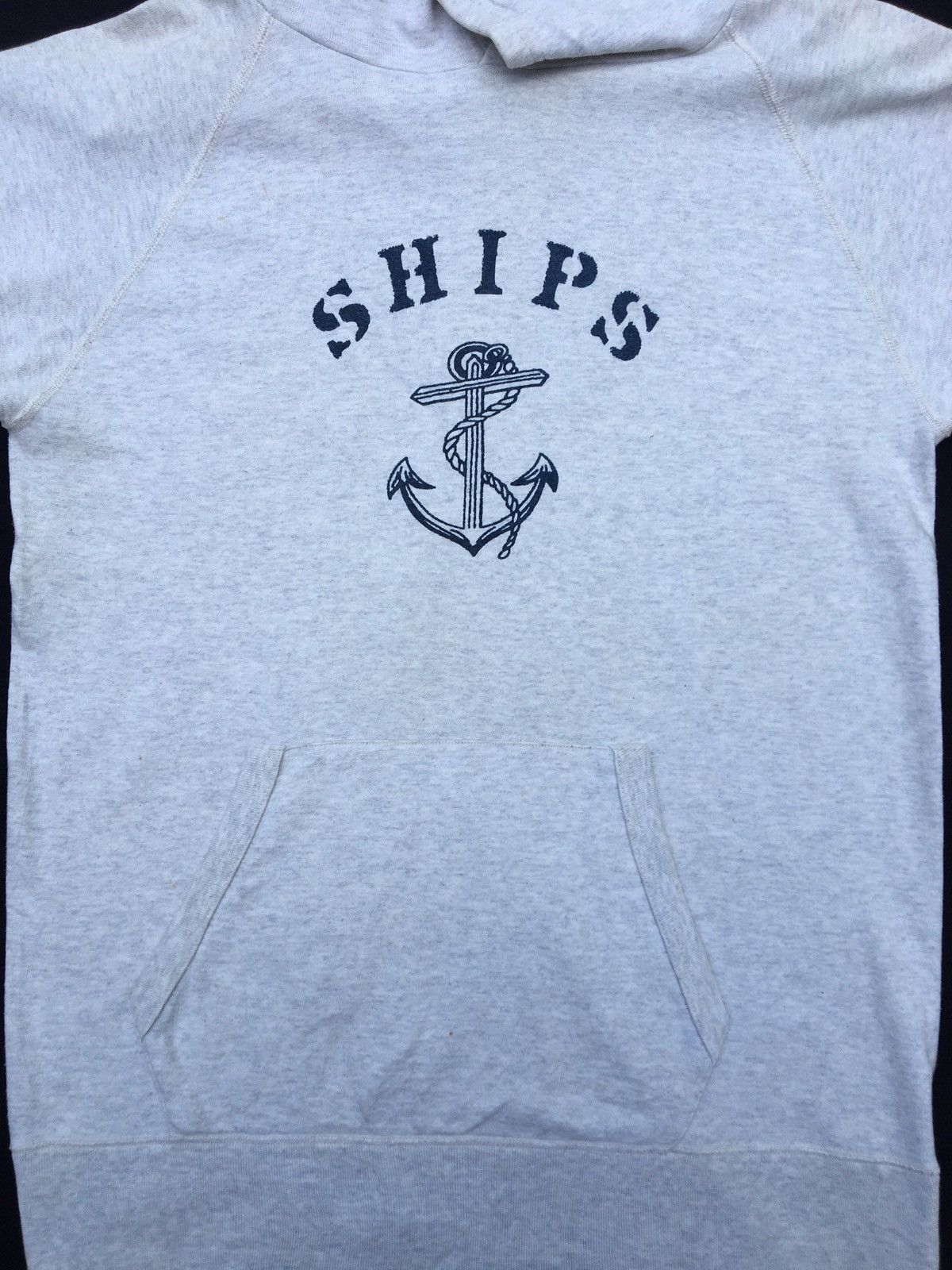 SHIPS Vintage SHIPS Hoodie Sweatshirt Short Sleeve Size US L / EU 52-54 / 3 - 3 Thumbnail