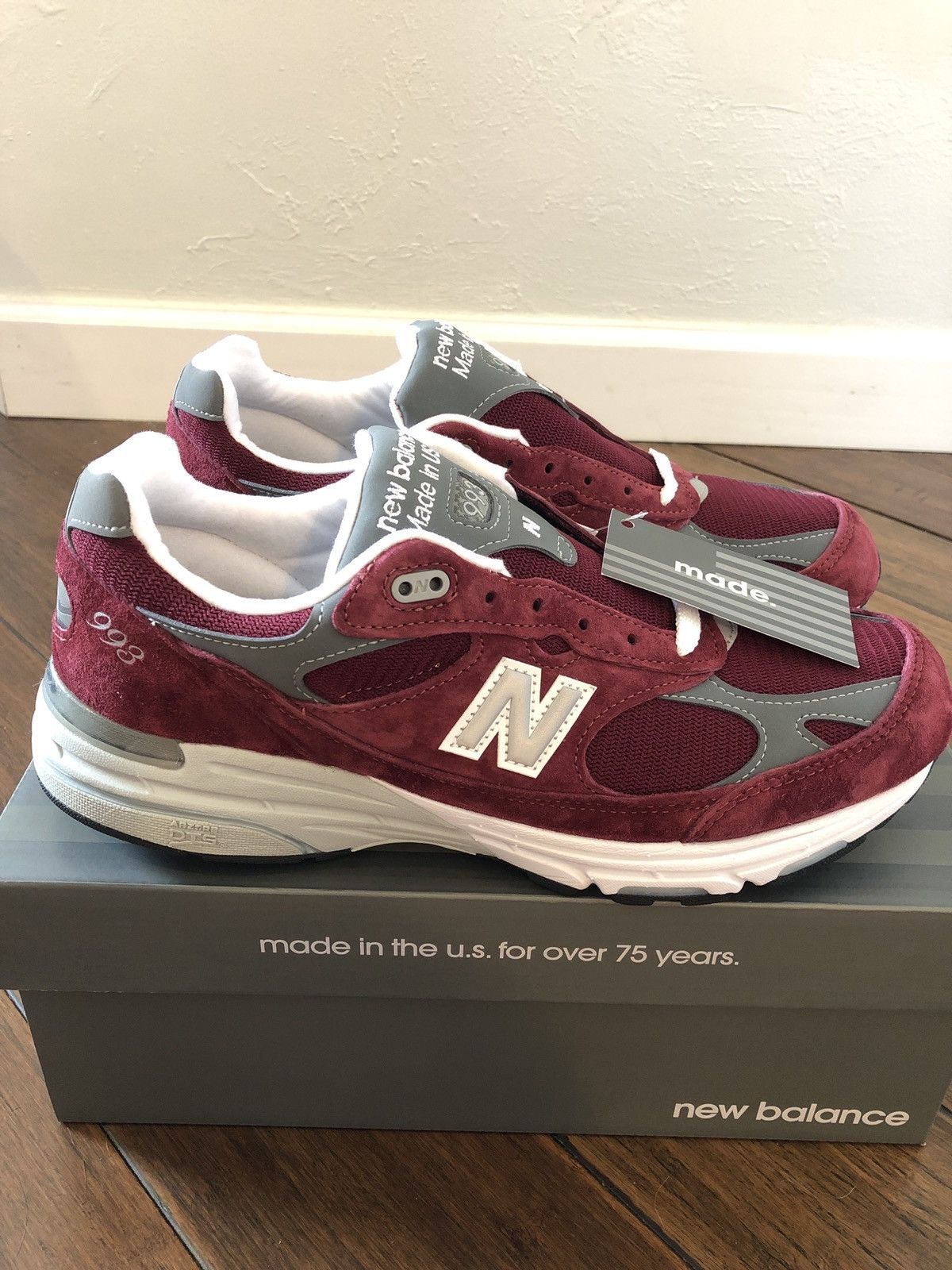 Burgundy new balance 993 online