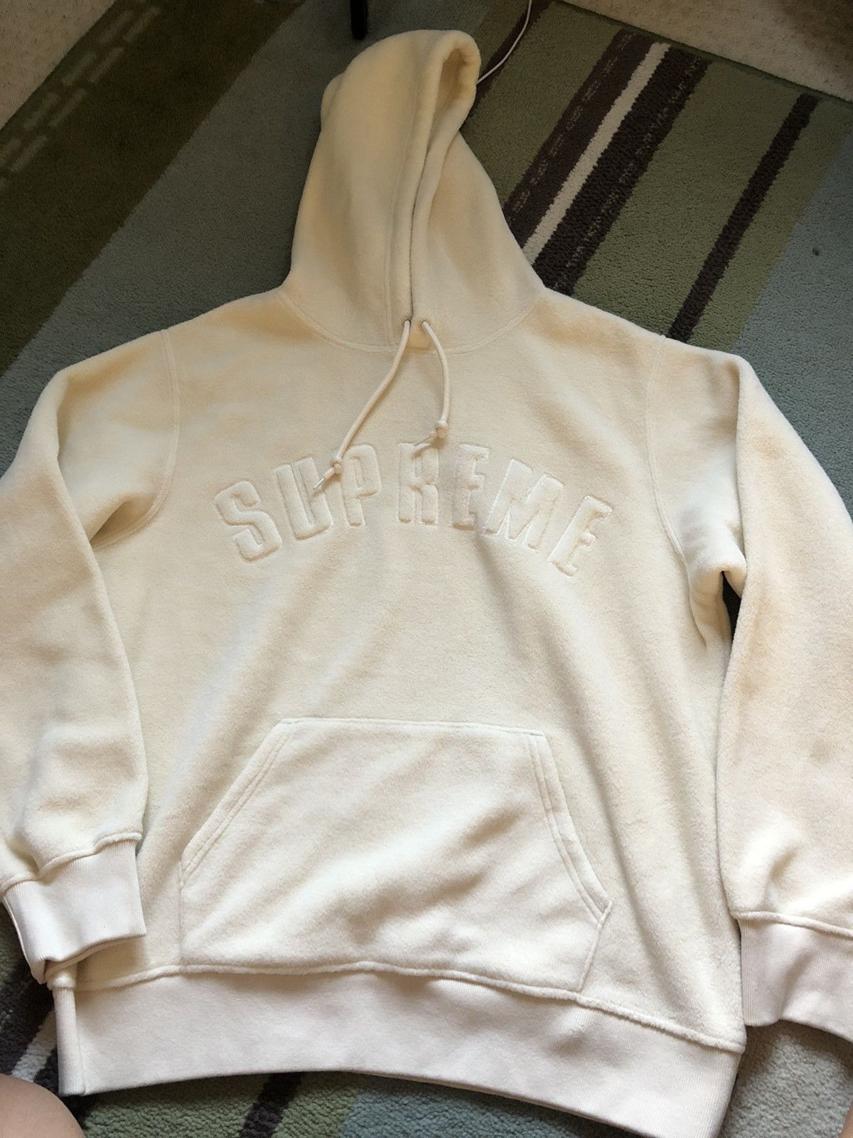 Polartec Supreme supreme polartec cream natural hoodie Grailed