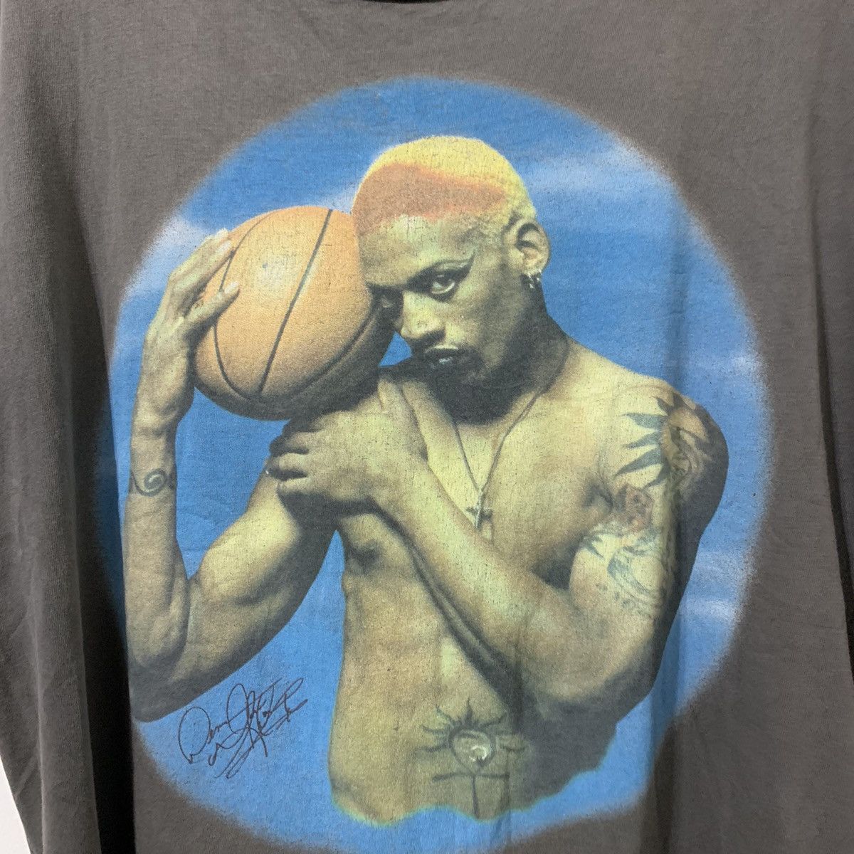 NBA × Rap Tees × Vintage Vintage Dennis Rodman Tshirt “Bad As I wanna Be” Size US M / EU 48-50 / 2 - 5 Thumbnail