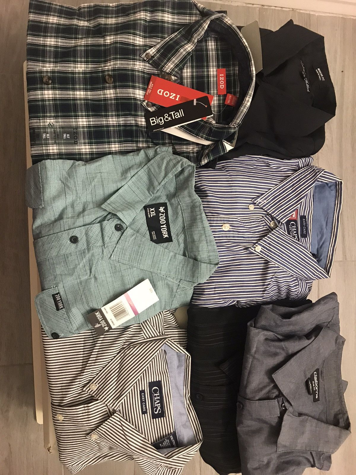 Izod Formal Long sleeve button down shirts Size US XXL / EU 58 / 5 - 2 Thumbnail