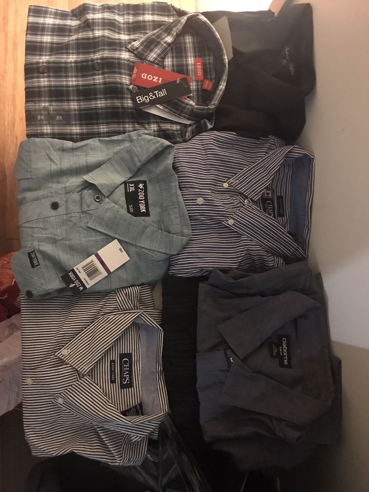 Izod Formal Long sleeve button down shirts Size US XXL / EU 58 / 5 - 3 Thumbnail