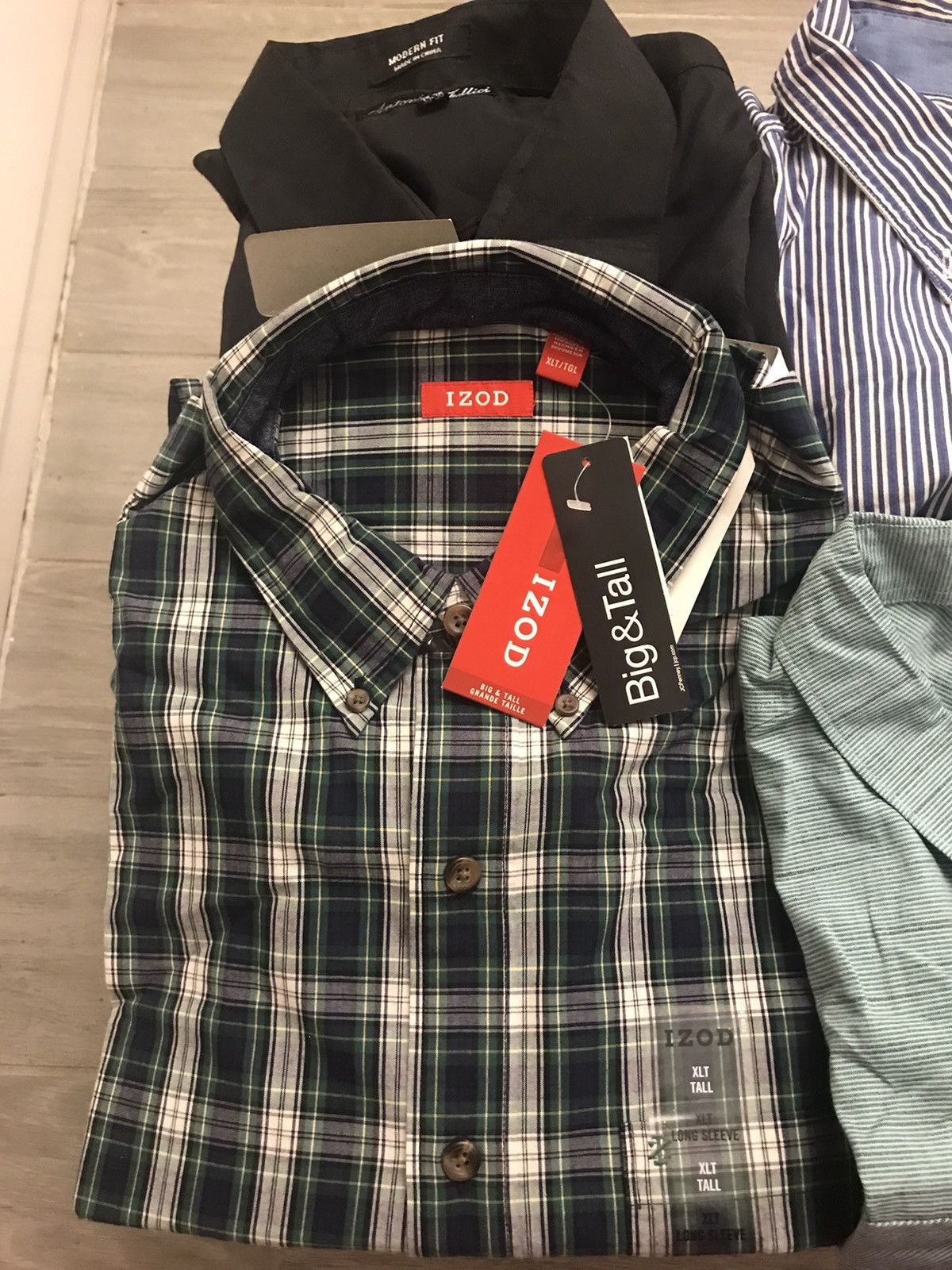 Izod Formal Long sleeve button down shirts Size US XXL / EU 58 / 5 - 1 Thumbnail