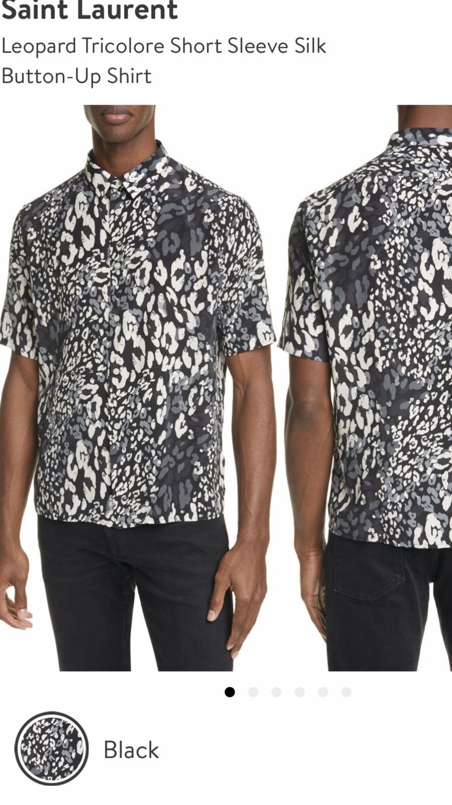 Saint Laurent Paris Saint Laurent men’s 2020 leopard print shirt. 42/16. $990 Size US L / EU 52-54 / 3 - 1 Thumbnail