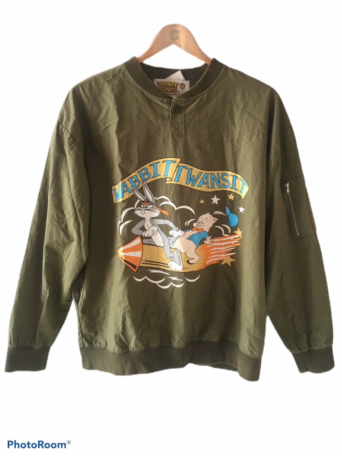 Other Bugs Bunny rocket ride army style sweatshirt Size US L / EU 52-54 / 3 - 1 Thumbnail