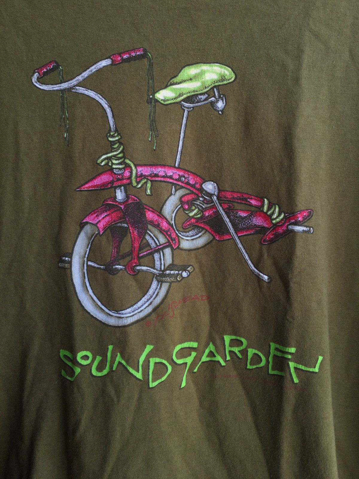 Band Tees Power of rare VINTAGE 90s SOUNDS GARDEN grunge pushead Size US M / EU 48-50 / 2 - 1 Thumbnail