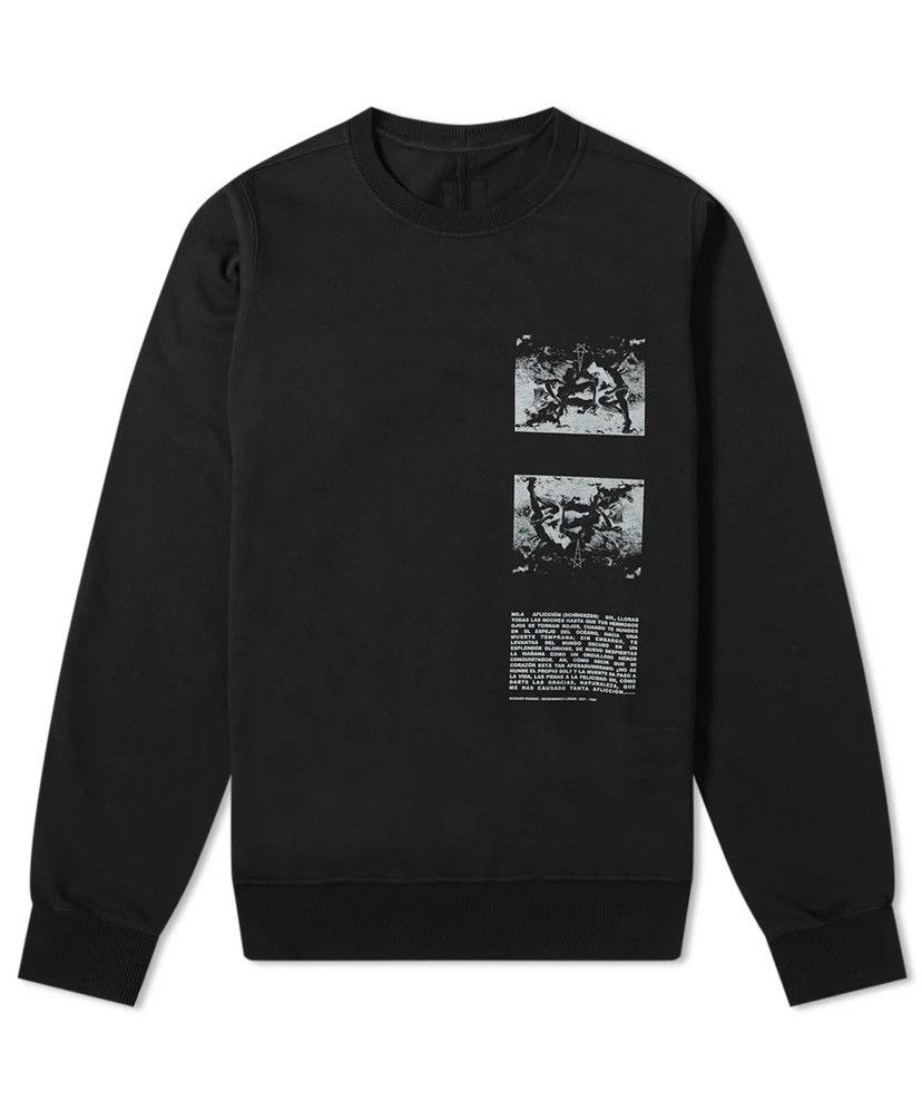 トップス RICK OWENS DEKSHDW Crewneck Rick Owens Drkshdw Graphic Print Crew Neck Sweatshirt