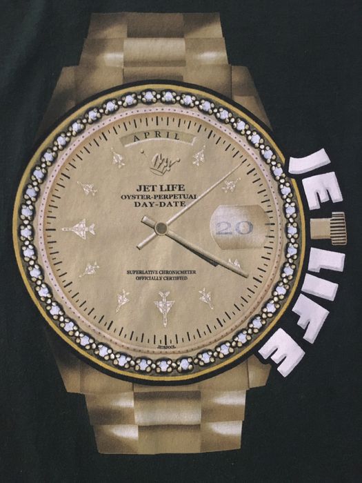 Streetwear Jet Life Curren y Rolex T Shirt Grailed