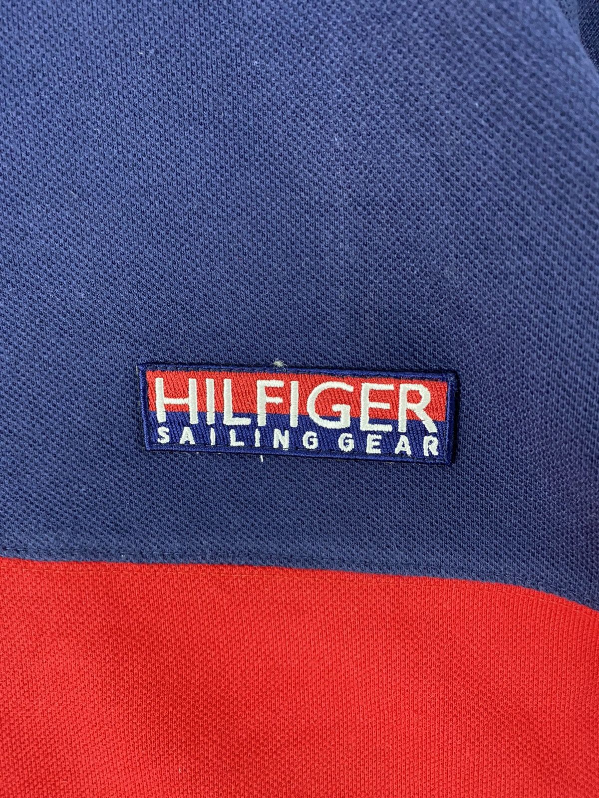 Tommy Hilfiger vintage 90s TOMMY HILFIGER big logo colourblock t-shirts Size US L / EU 52-54 / 3 - 5 Thumbnail