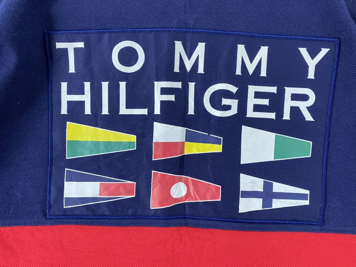 Tommy Hilfiger vintage 90s TOMMY HILFIGER big logo colourblock t-shirts Size US L / EU 52-54 / 3 - 3 Thumbnail