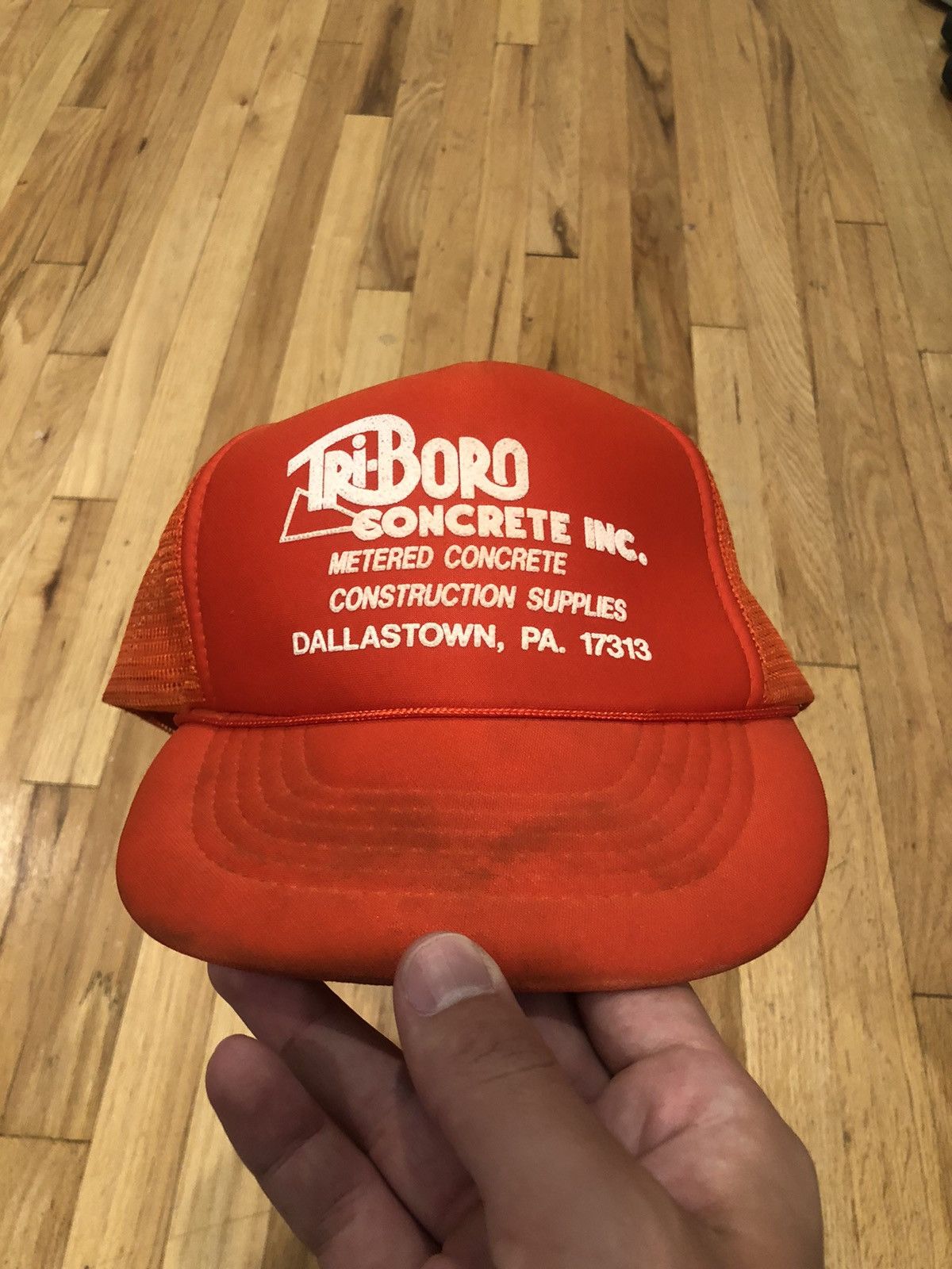Vintage Vintage Triboro Concrete Workers Snapback Hat Grailed