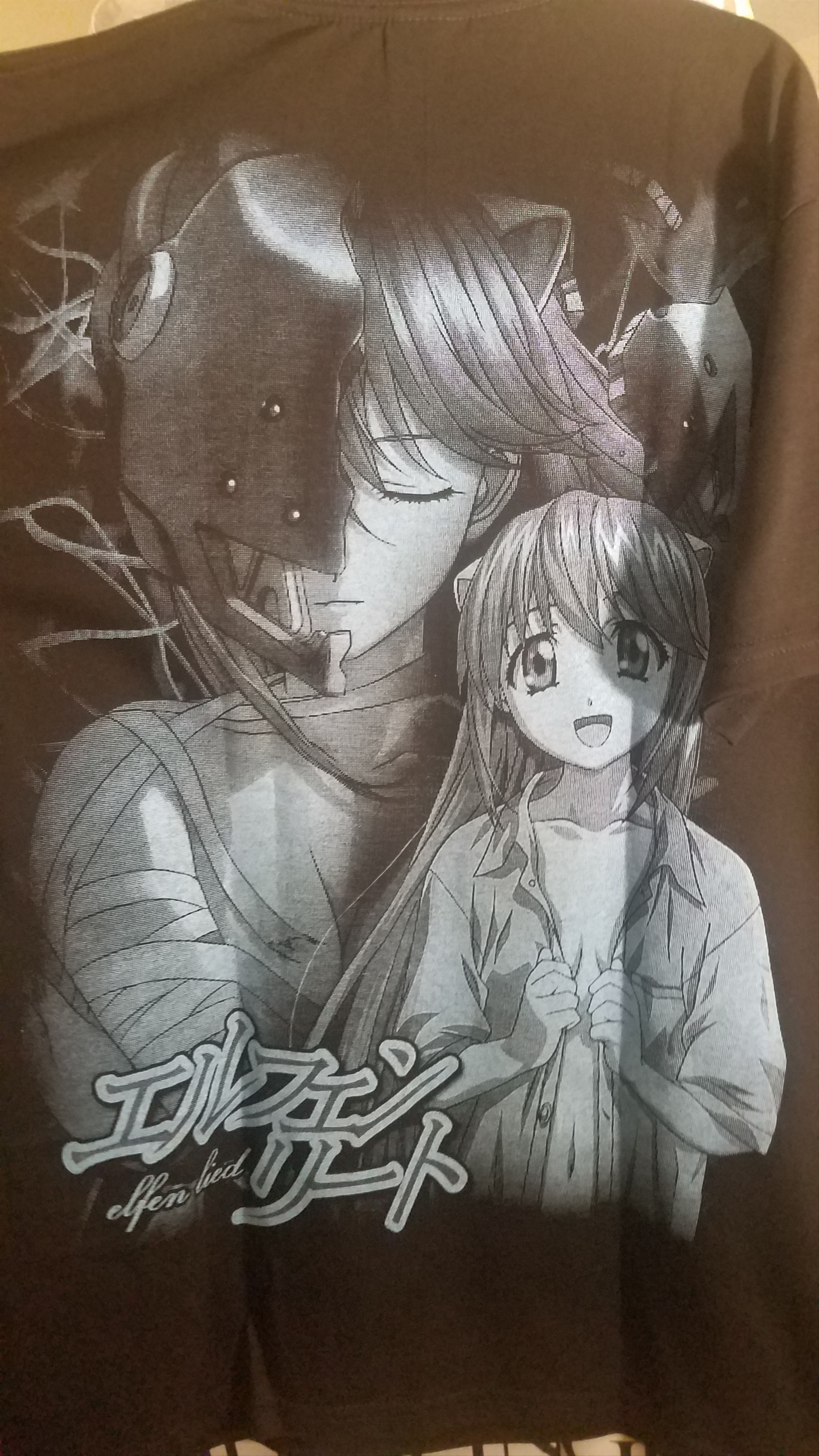 Cartoon Network elfen lied anime shirt double sided bootleg Size US L / EU 52-54 / 3 - 3 Thumbnail