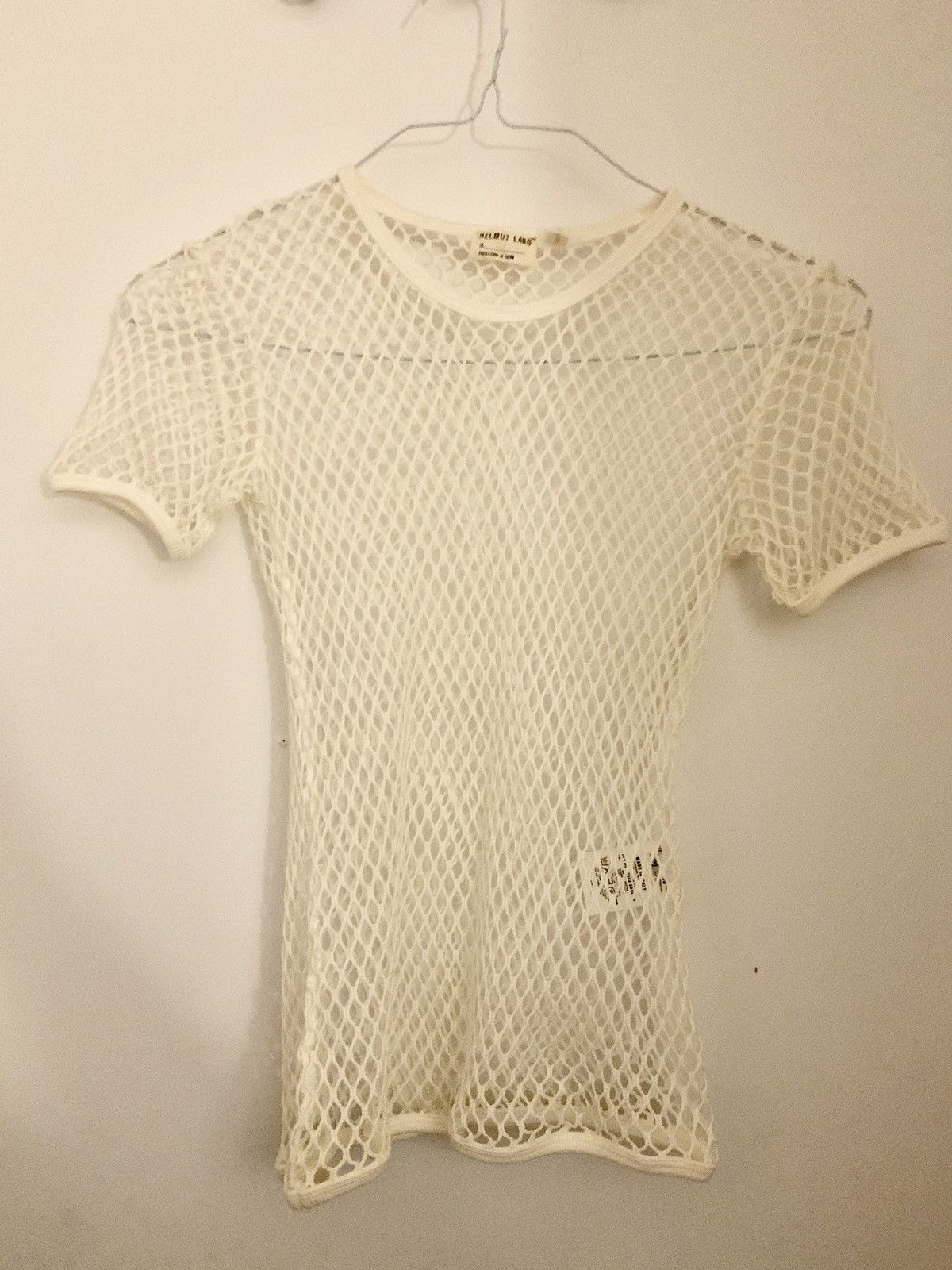 Helmut Lang Helmut Lang SS 1998 runway mesh net top archive
