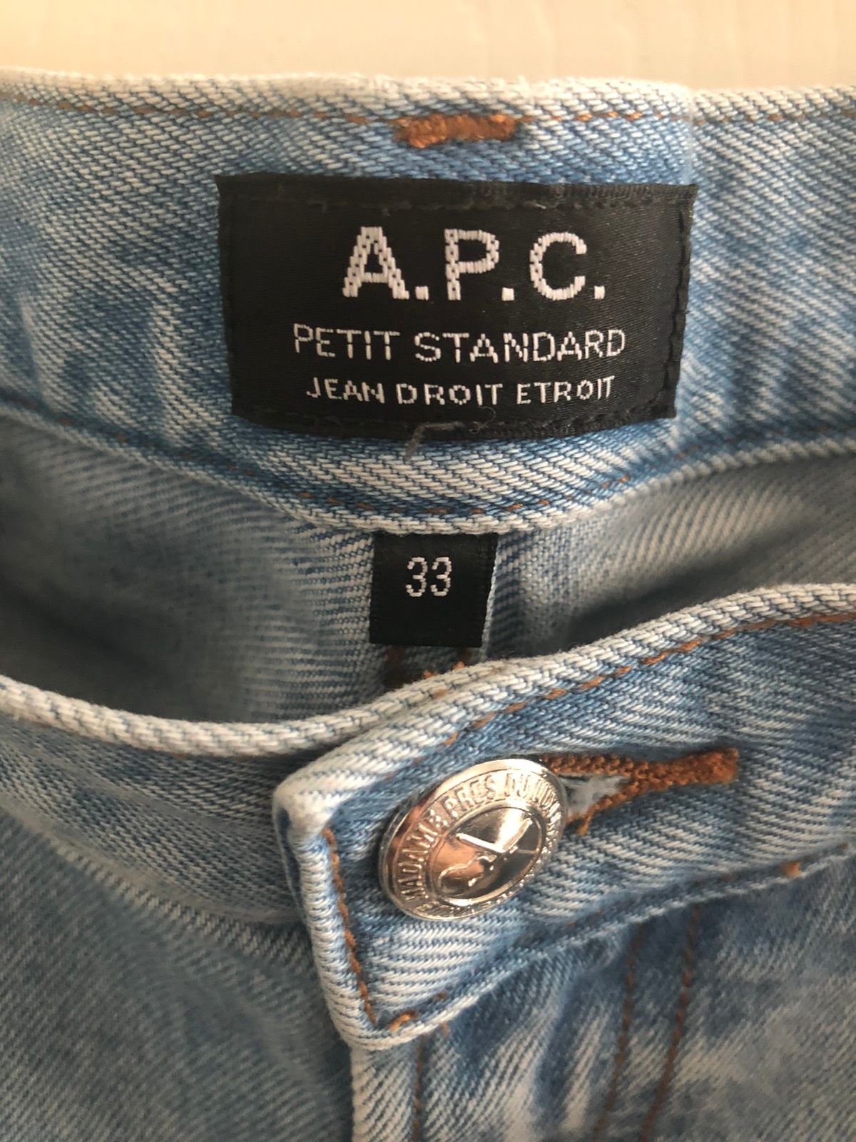 Pre-owned A P C X Jjjjound Petit Standard Jeans In Light Blue