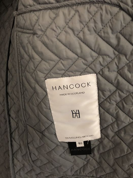 Mackintosh Hancock men's hooded grey quilt overcoat size 401 | Grailed