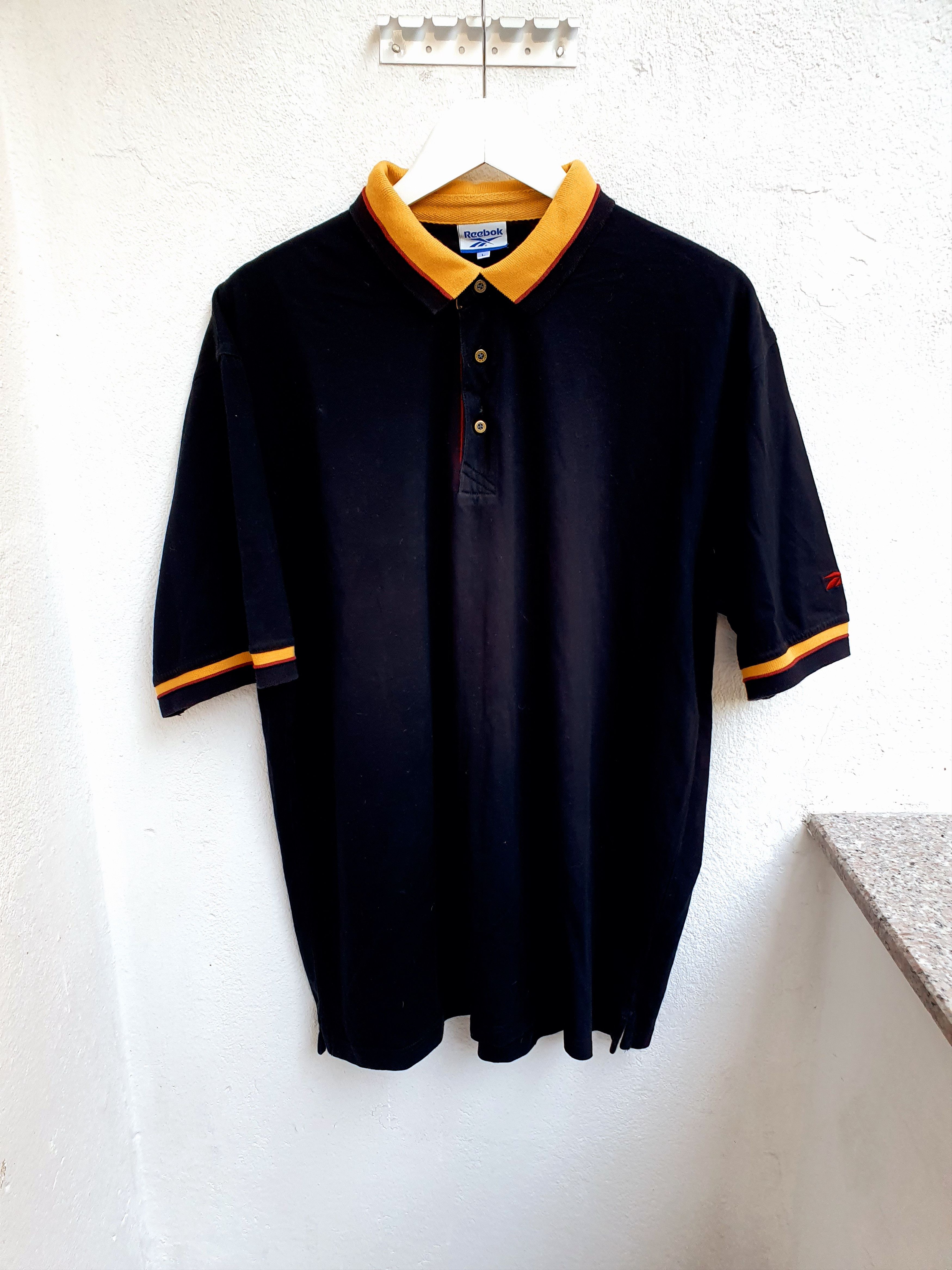 Reebok × Vintage Reebok Vtg black Polo/Golf Shirt SWAG,SZ XL Size US XL / EU 56 / 4 - 1 Thumbnail