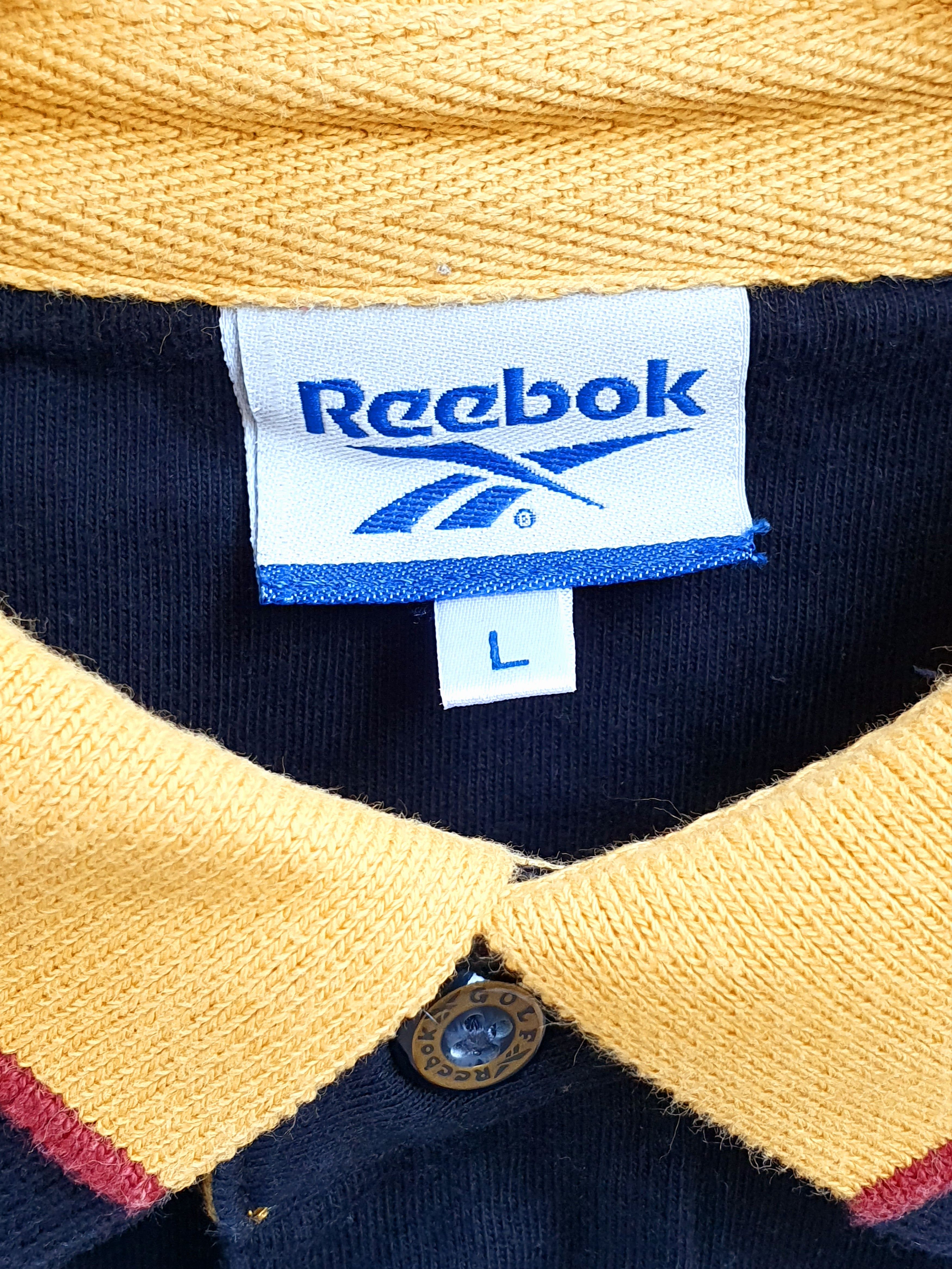 Reebok × Vintage Reebok Vtg black Polo/Golf Shirt SWAG,SZ XL Size US XL / EU 56 / 4 - 5 Thumbnail
