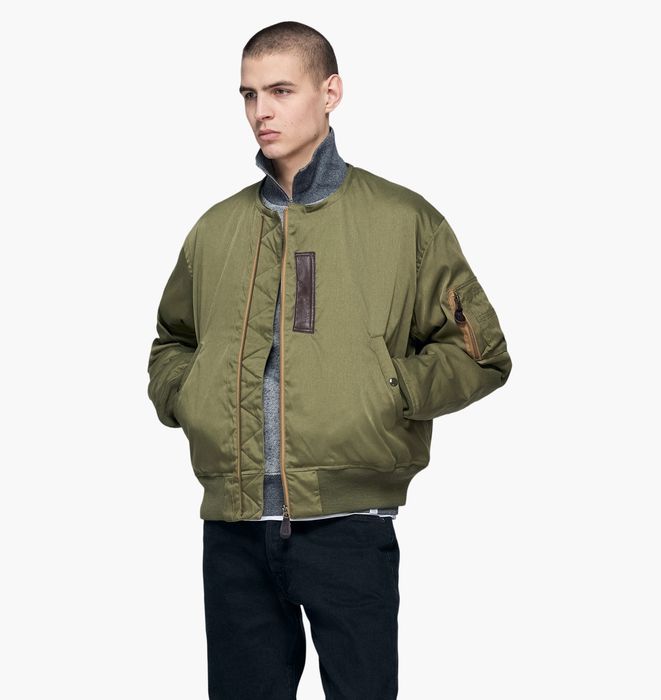 Beams Plus Beams Plus B-15 Down Jacket - Olive OD Komatsu Fabric